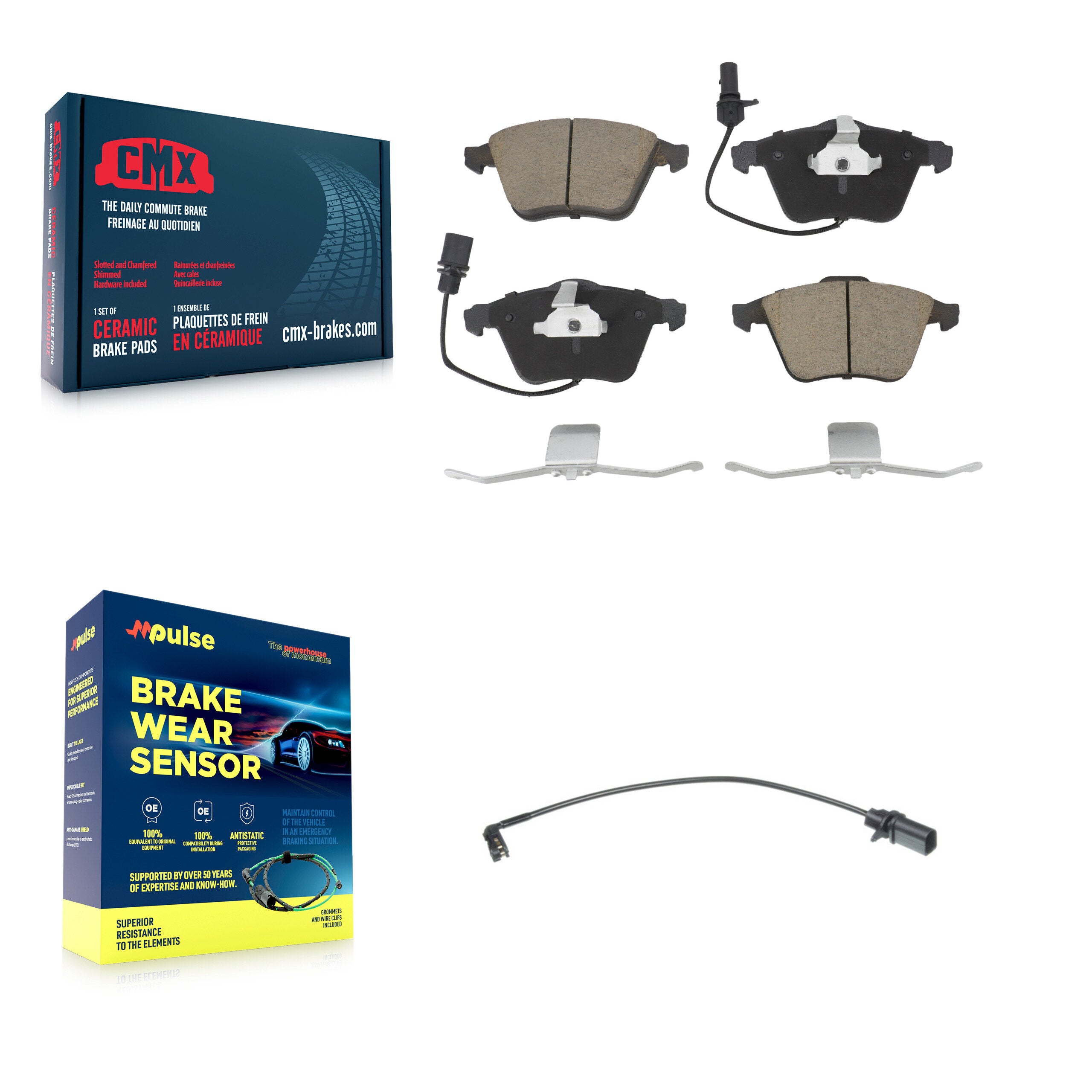 CMX KCW-100501 Disc Brake Pad for 2008 Audi A4 Quattro, Audi S4 - Front product image