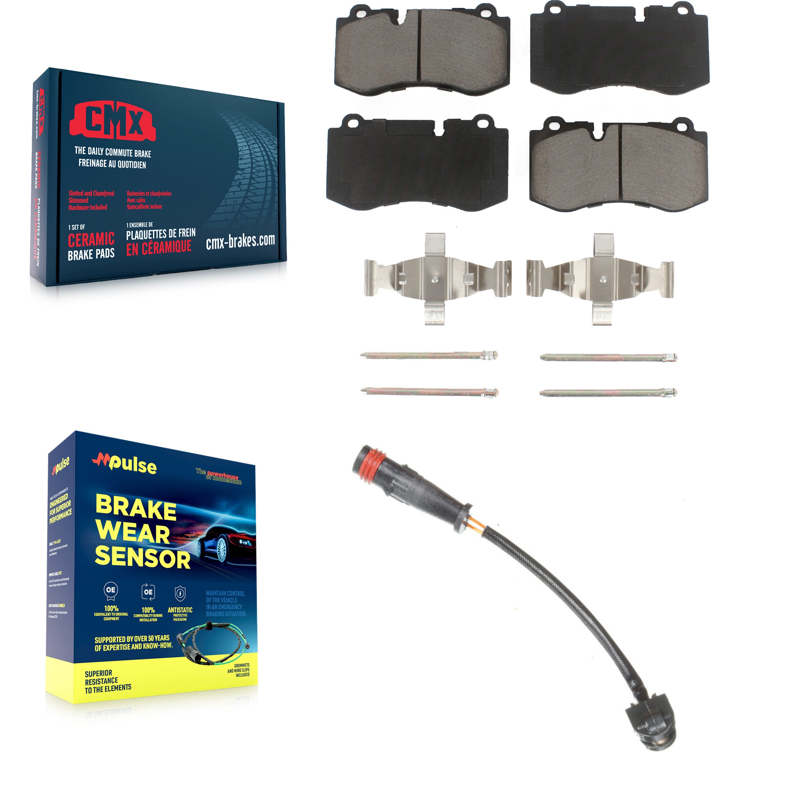 CMX KCW-100502 Disc Brake Pad for 2007-2014 Mercedes-Benz CL600, Mercedes-Benz S350, Mercedes-Benz S550 & more - Front product image