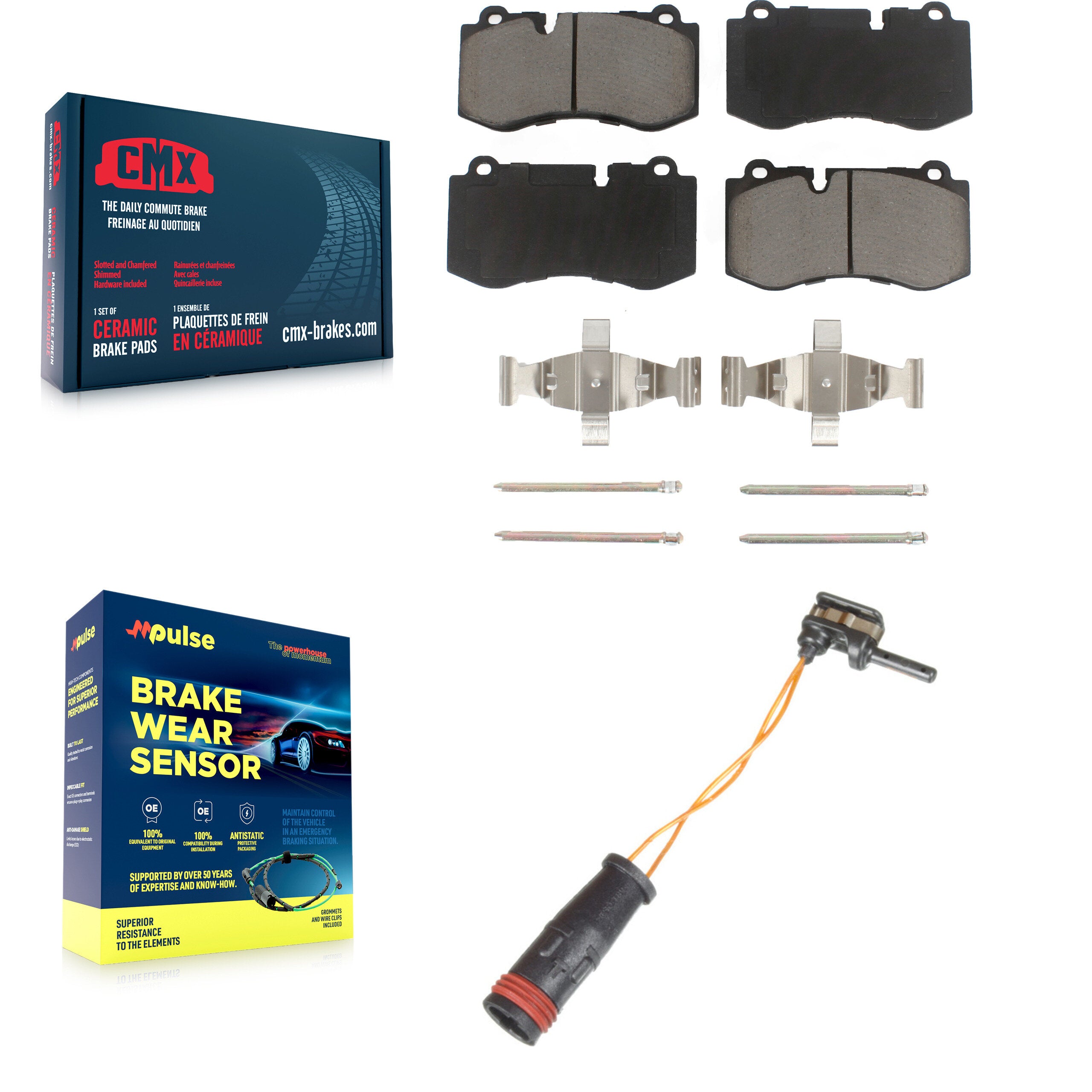CMX KCW-100503 Disc Brake Pad for 2007-2014 Mercedes-Benz S350, Mercedes-Benz CL550, Mercedes-Benz SL550 - Front product image