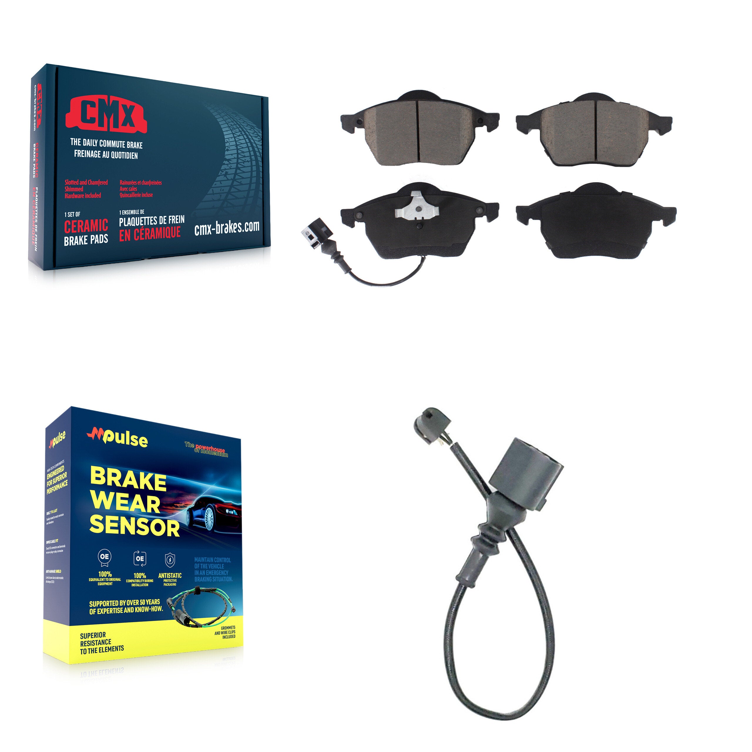 CMX KCW-100512 Disc Brake Pad for 2004-2006 Audi TT Quattro - Front product image