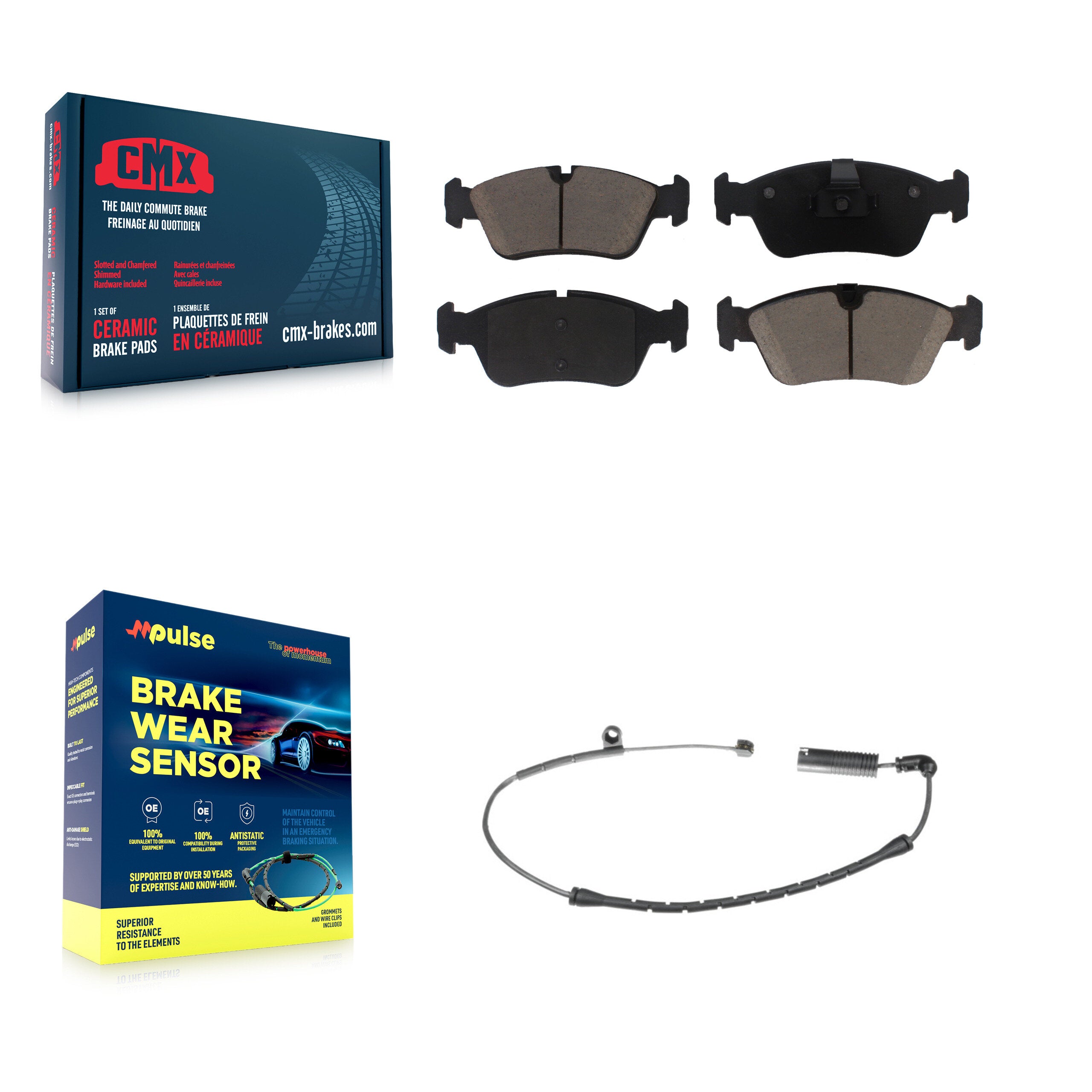 CMX KCW-100514 Disc Brake Pad for 1999-2008 BMW Z4, BMW 320i, BMW 325Ci & more - Front product image