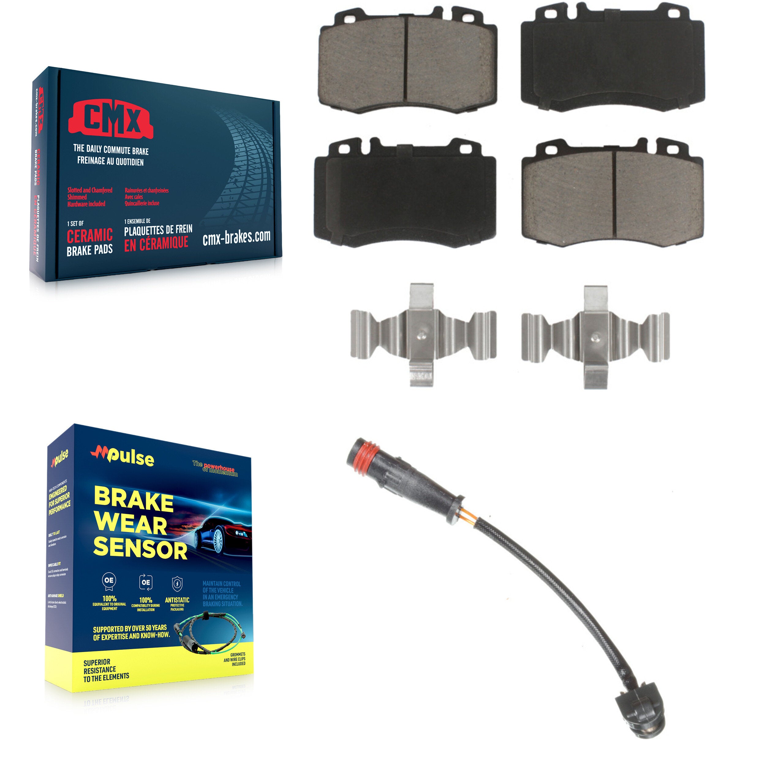 CMX KCW-100518 Disc Brake Pad for 2003-2010 Mercedes-Benz SLK55 AMG, Mercedes-Benz SL500 - Front product image