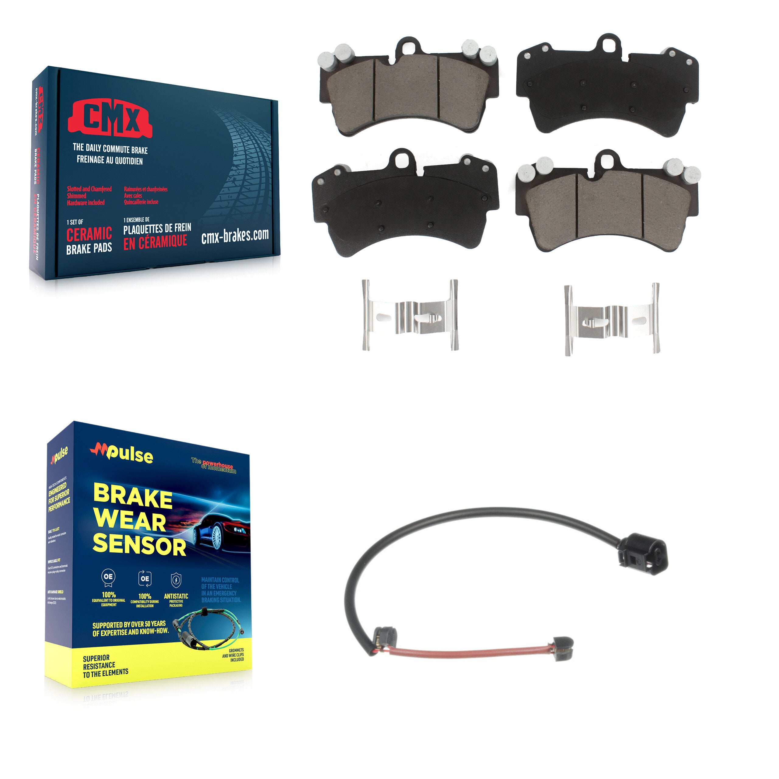 CMX KCW-100523 Disc Brake Pad for 2007-2015 Audi Q7, Porsche Cayenne - Front product image