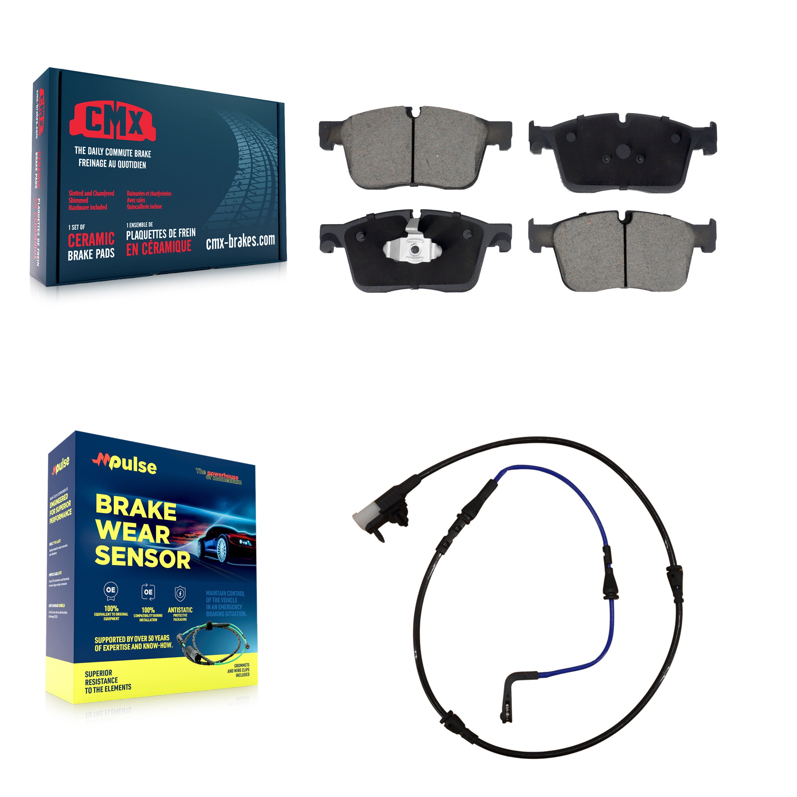 CMX KCW-100535 Disc Brake Pad for 2016-2020 Jaguar XE, Jaguar XF - Front product image