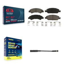 CMX KCW-100542 Disc Brake Pad for 2019-2020 Chevrolet Silverado 1500 LD, GMC Sierra 1500 Limited, GMC Yukon - Front product image