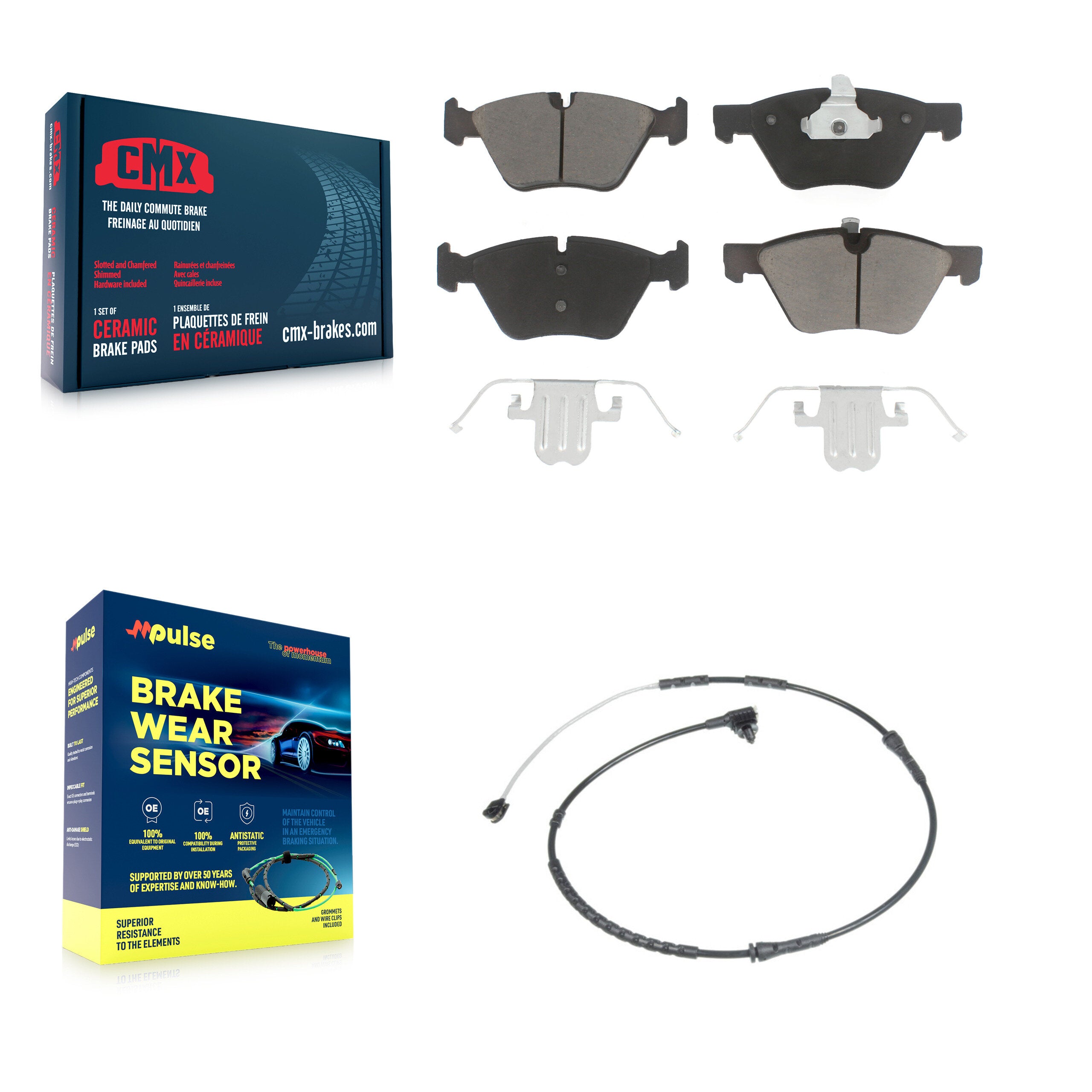 CMX KCW-100550 Disc Brake Pad for 2010-2016 BMW Z4 - Front product image