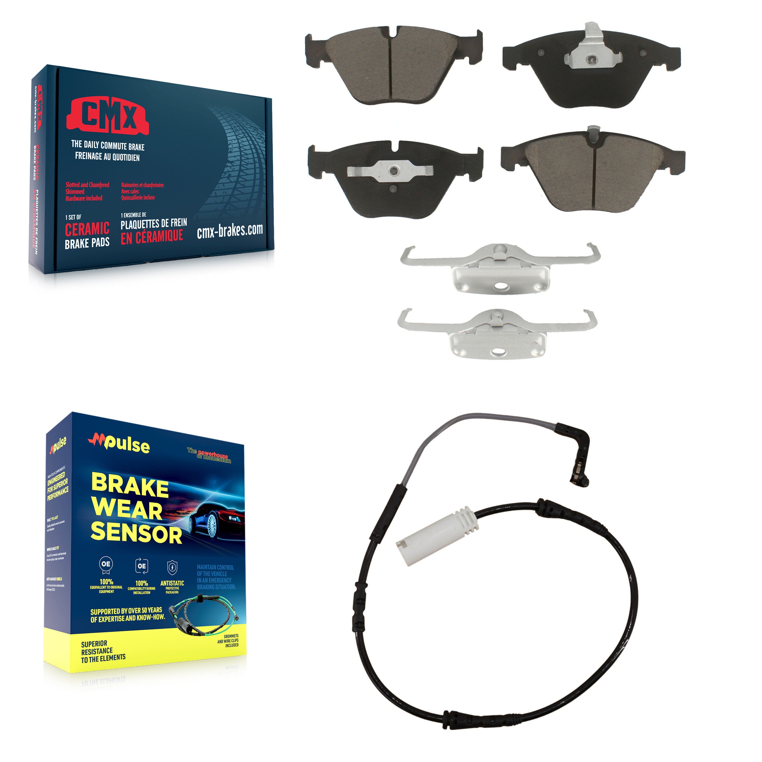 CMX KCW-100556 Disc Brake Pad for 2007-2010 BMW 323i, BMW 328i, BMW 335d & more - Front product image