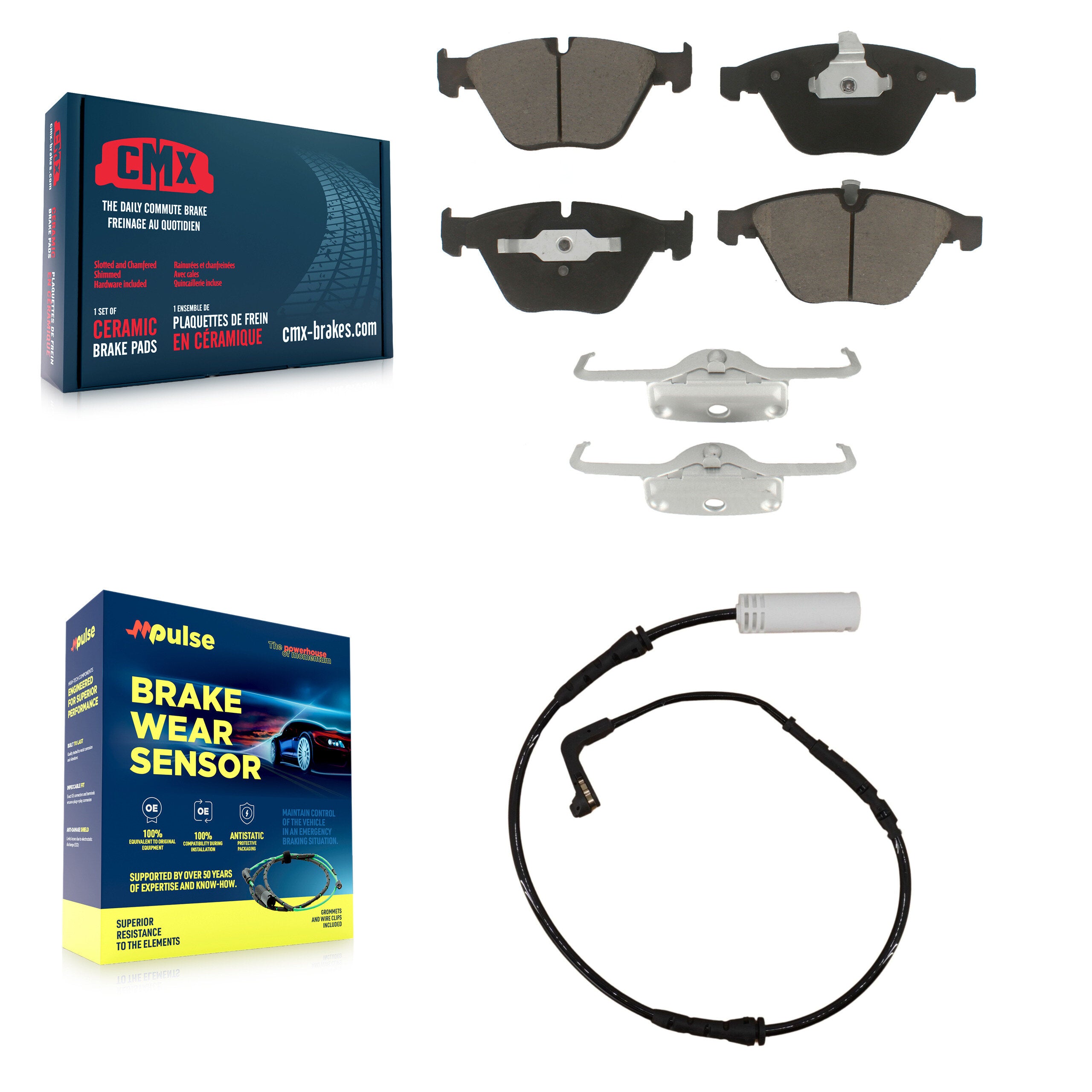 CMX KCW-100557 Disc Brake Pad for 2007-2008 BMW 328i, BMW 323i - Front product image