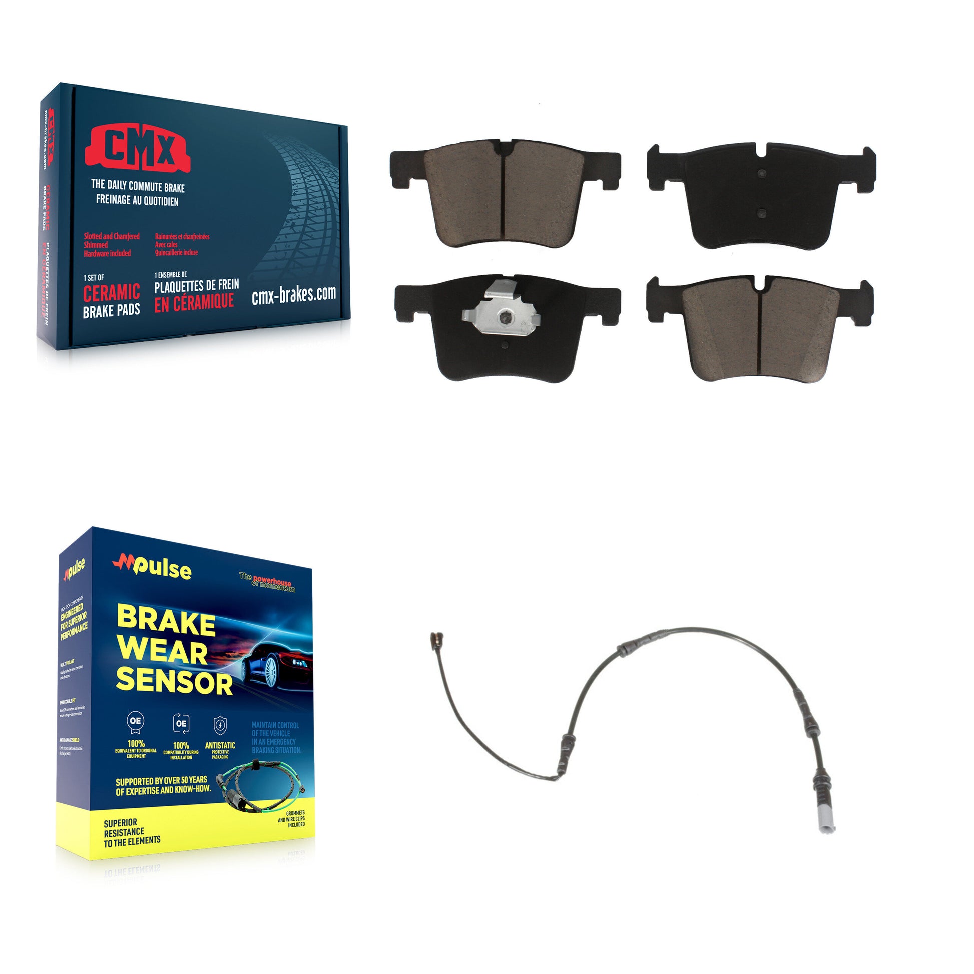 CMX KCW-100561 Disc Brake Pad for 2012-2021 BMW 430i, BMW 230i, BMW 230i xDrive & more - Front product image