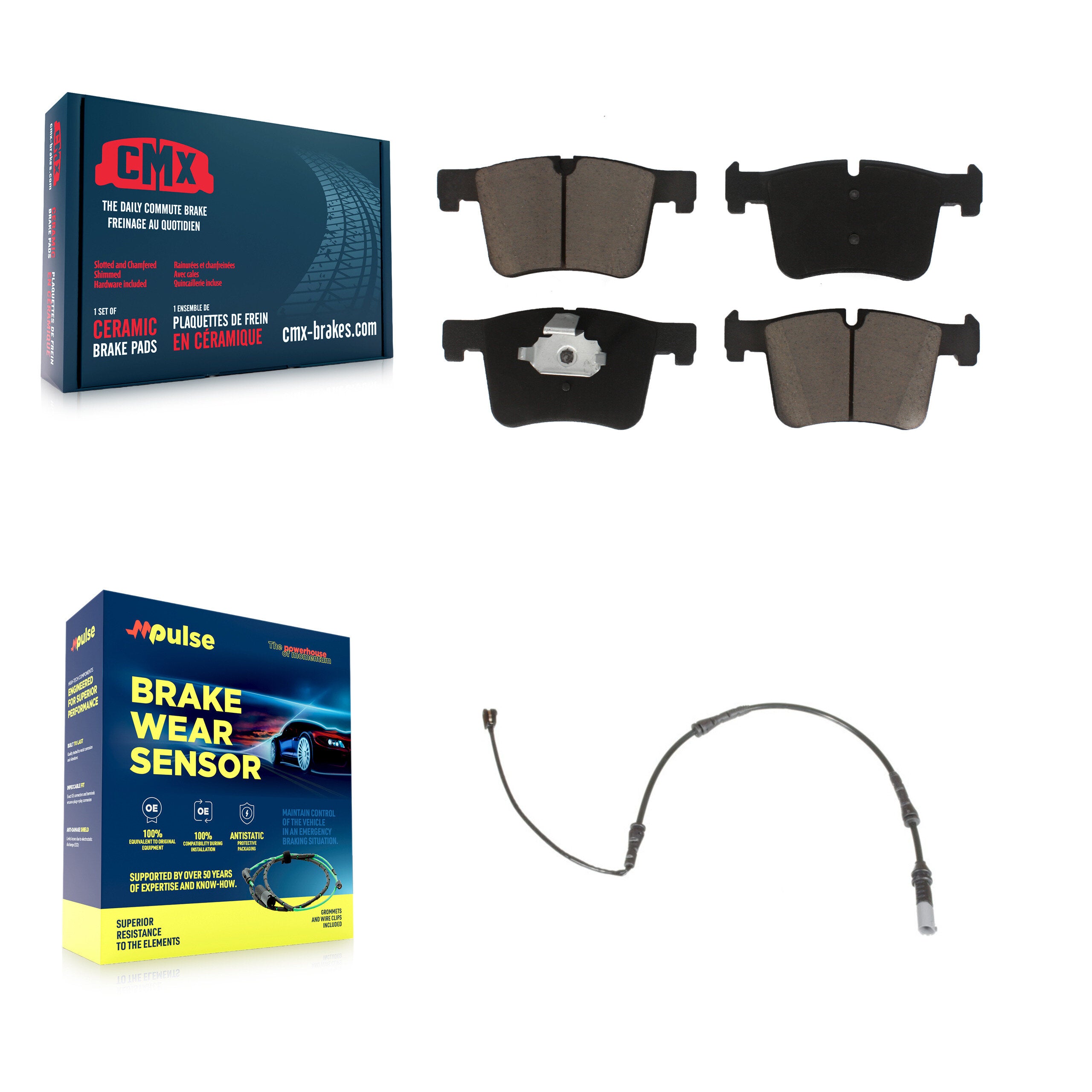 CMX KCW-100561 Disc Brake Pad for 2012-2021 BMW 430i, BMW 230i, BMW 230i xDrive & more - Front product image