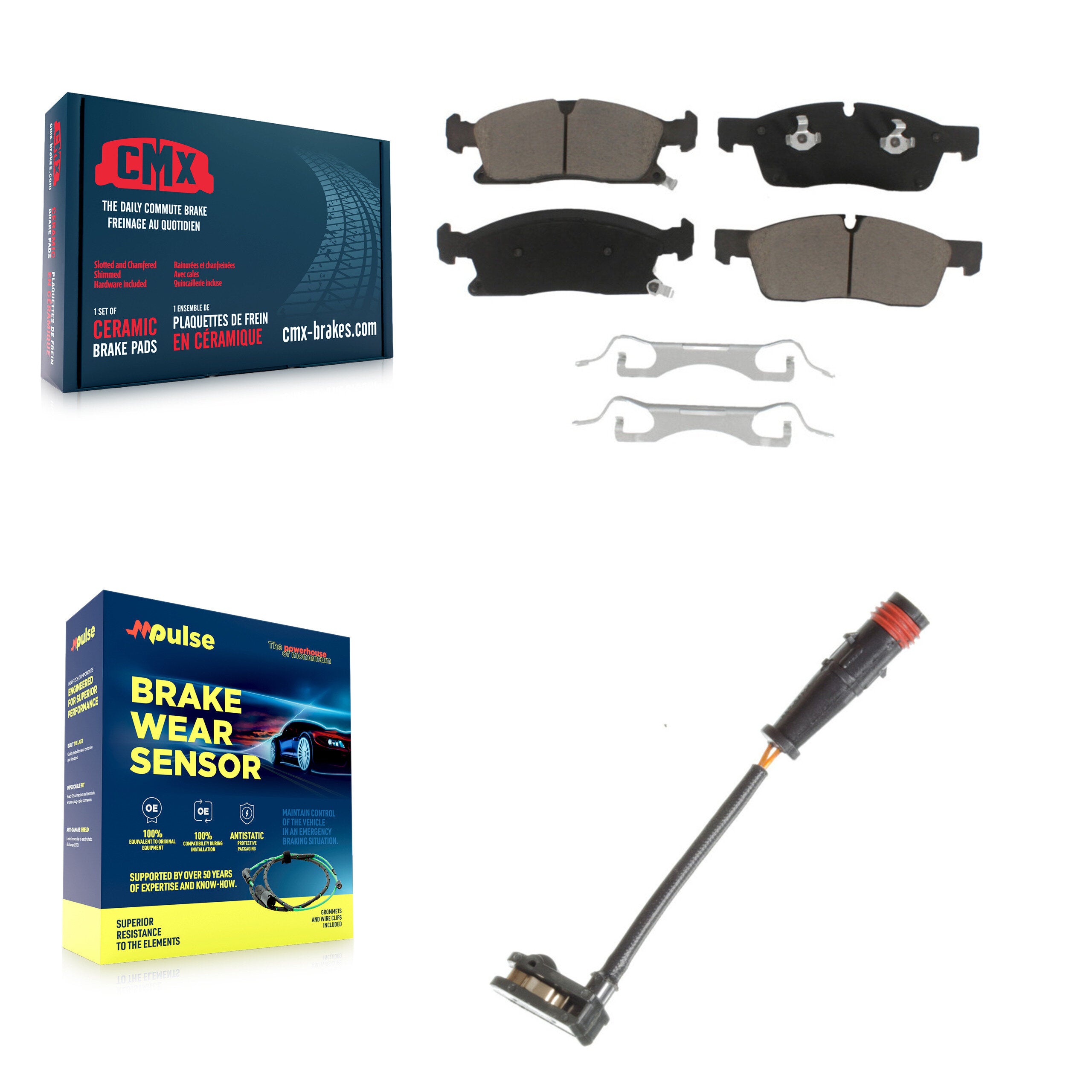 CMX KCW-100565 Disc Brake Pad for 2012-2018 Mercedes-Benz GLE400, Mercedes-Benz GLE350, Mercedes-Benz ML350 - Front product image