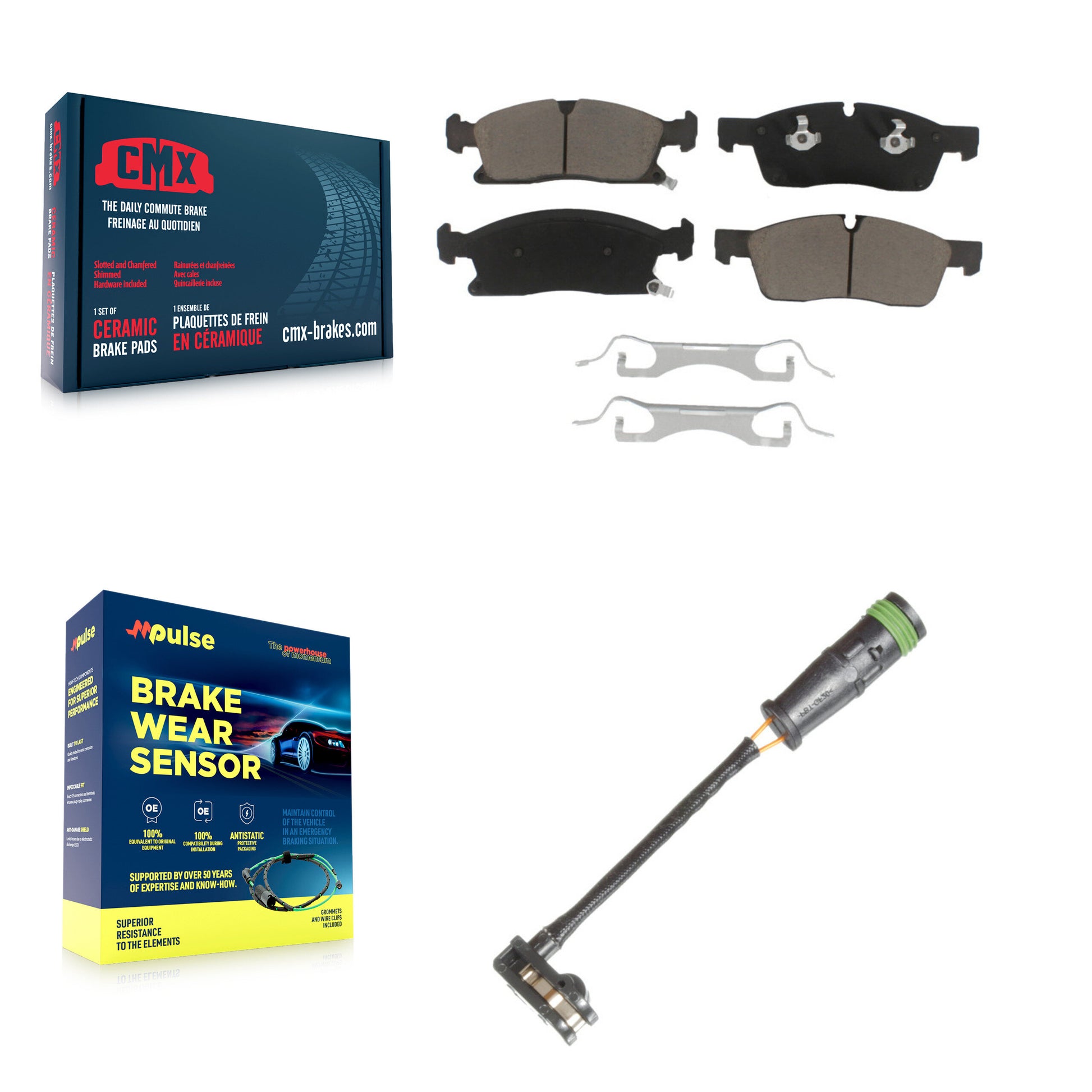 CMX KCW-100566 Disc Brake Pad for 2013-2019 Mercedes-Benz GLE400, Mercedes-Benz GLS450, Mercedes-Benz GLE350d & more - Front product image