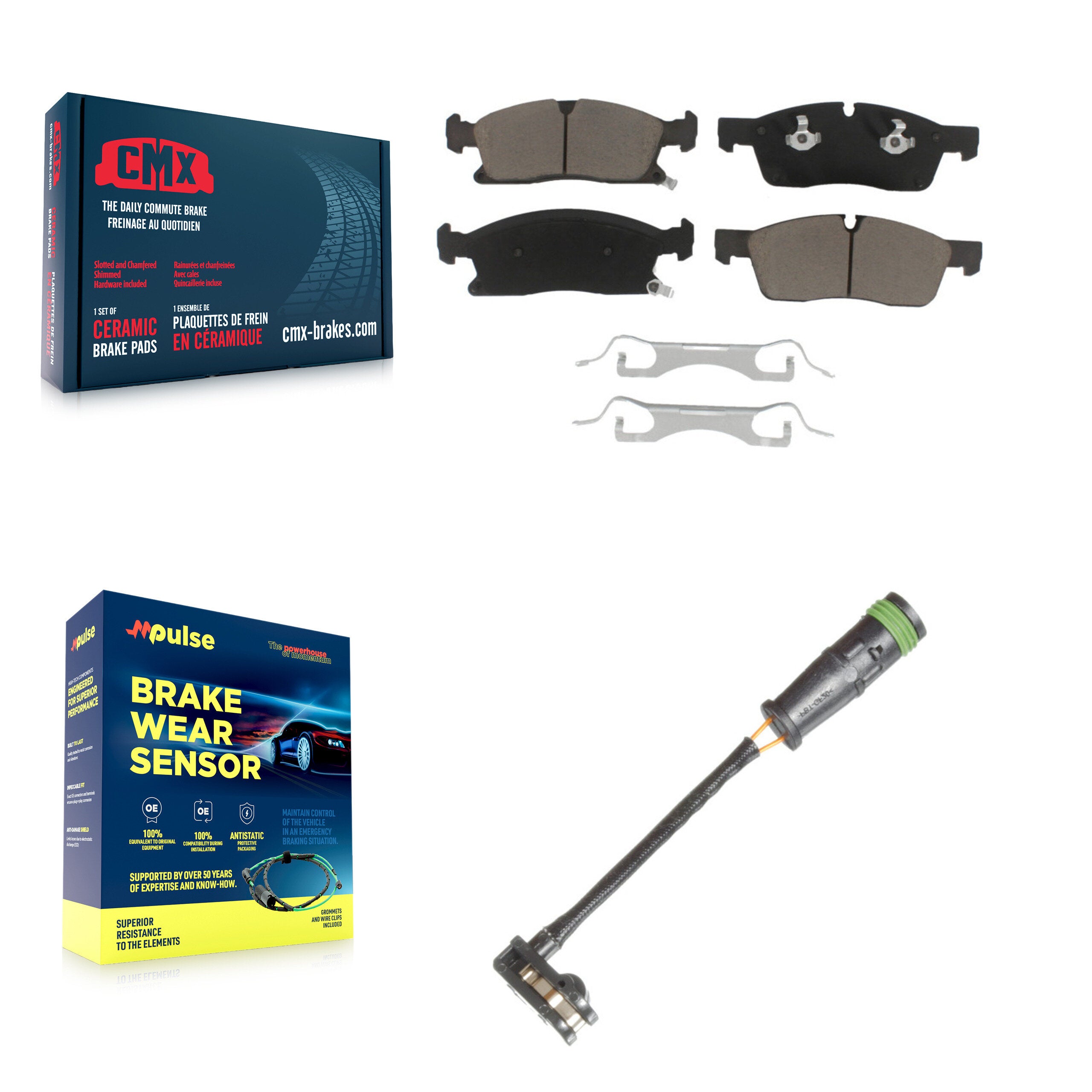 CMX KCW-100566 Disc Brake Pad for 2013-2019 Mercedes-Benz GLE400, Mercedes-Benz GLS450, Mercedes-Benz GLE350d & more - Front product image