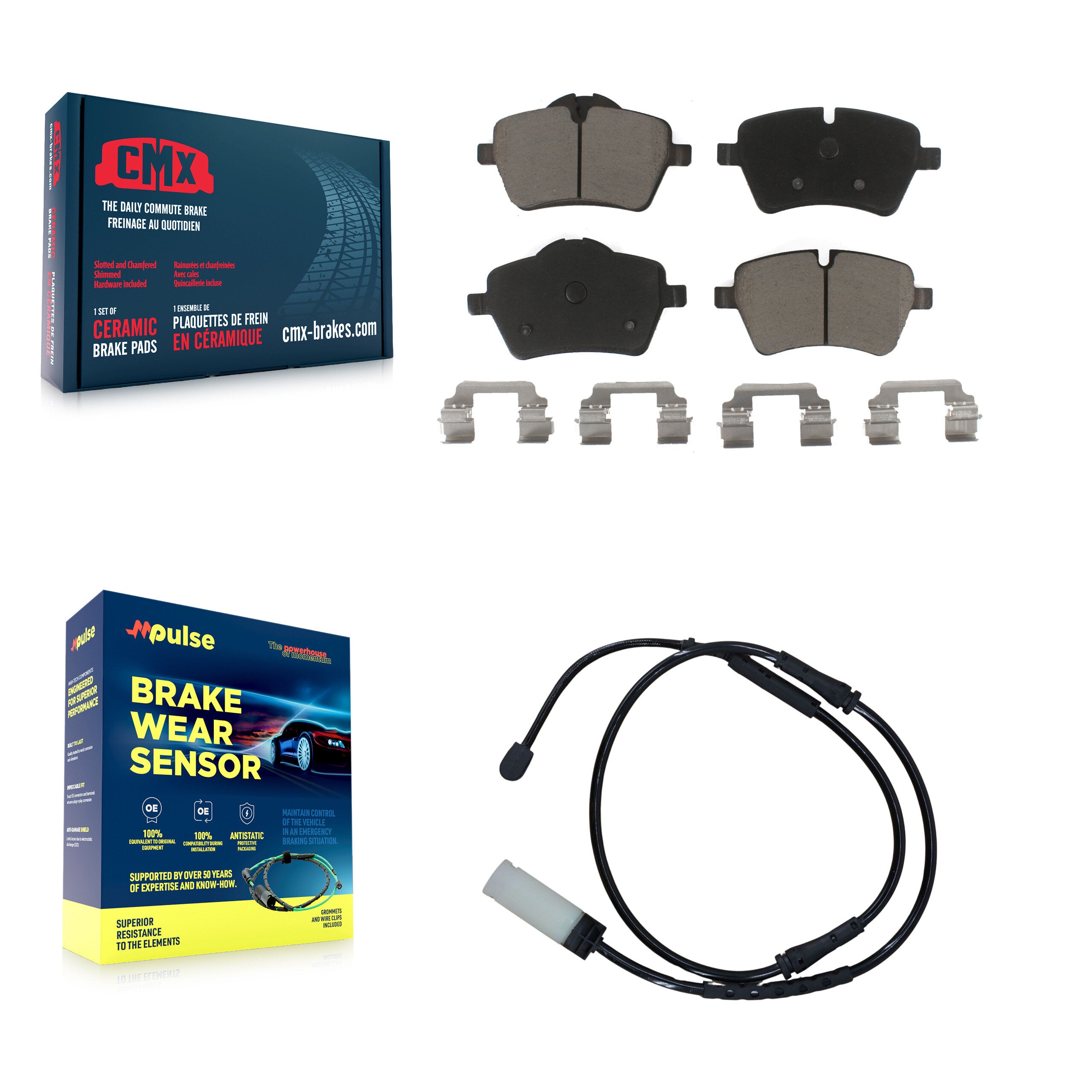 CMX KCW-100567 Disc Brake Pad for 2011-2016 Mini Cooper Countryman, Mini Cooper Paceman - Front product image