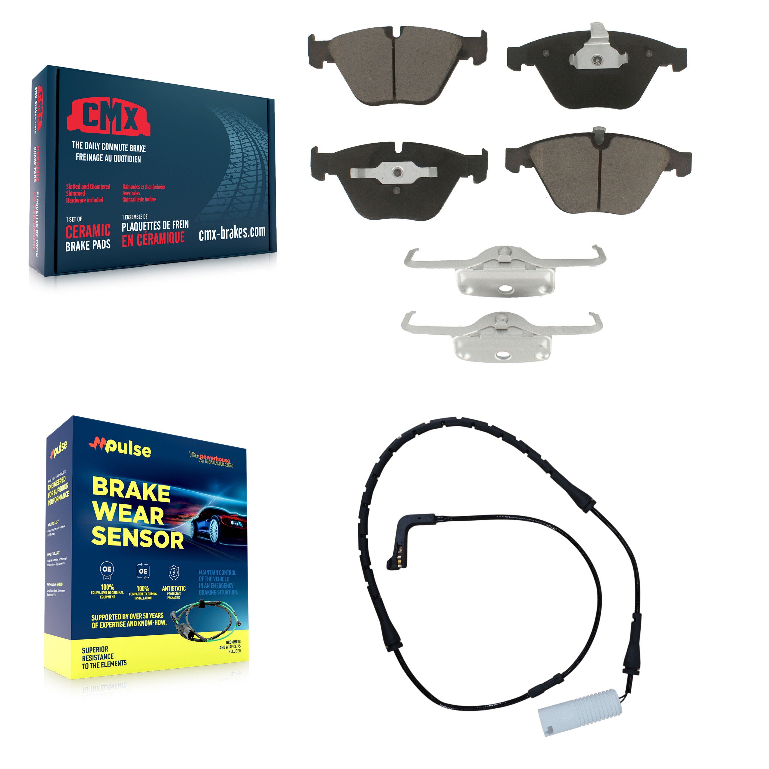 CMX KCW-100568 Disc Brake Pad for 2002-2008 BMW 750i, BMW 750Li, BMW 760i & more - Front product image