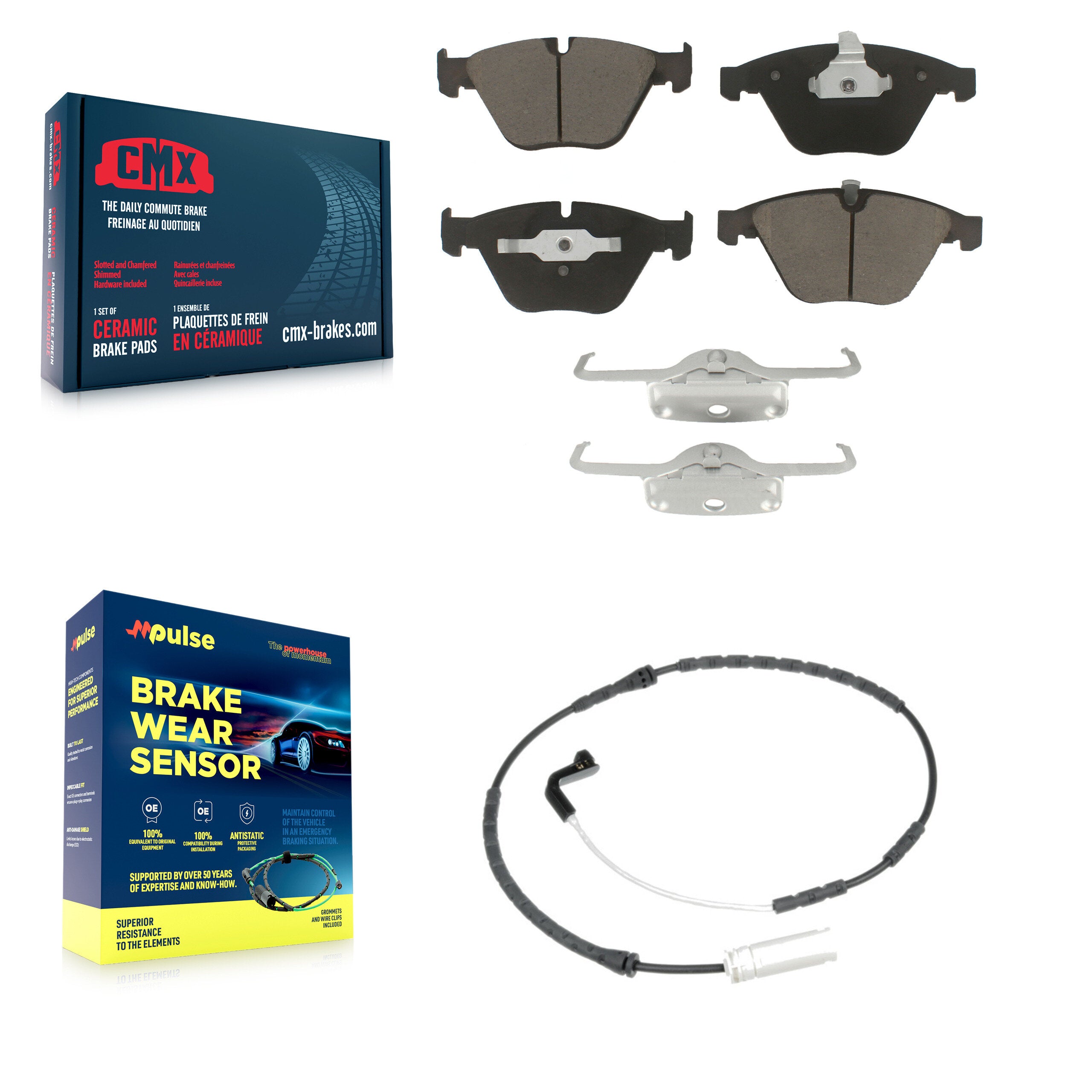CMX KCW-100572 Disc Brake Pad for 2009-2010 BMW 328i xDrive, BMW 335i xDrive - Front product image