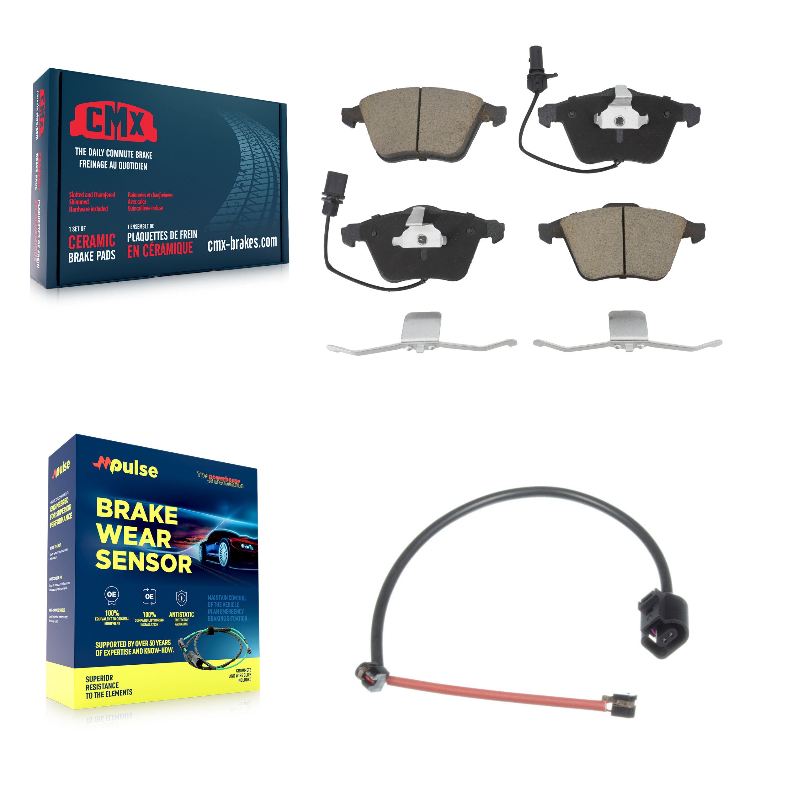 CMX KCW-100582 Disc Brake Pad for 2012-2013 Audi TT Quattro - Front product image