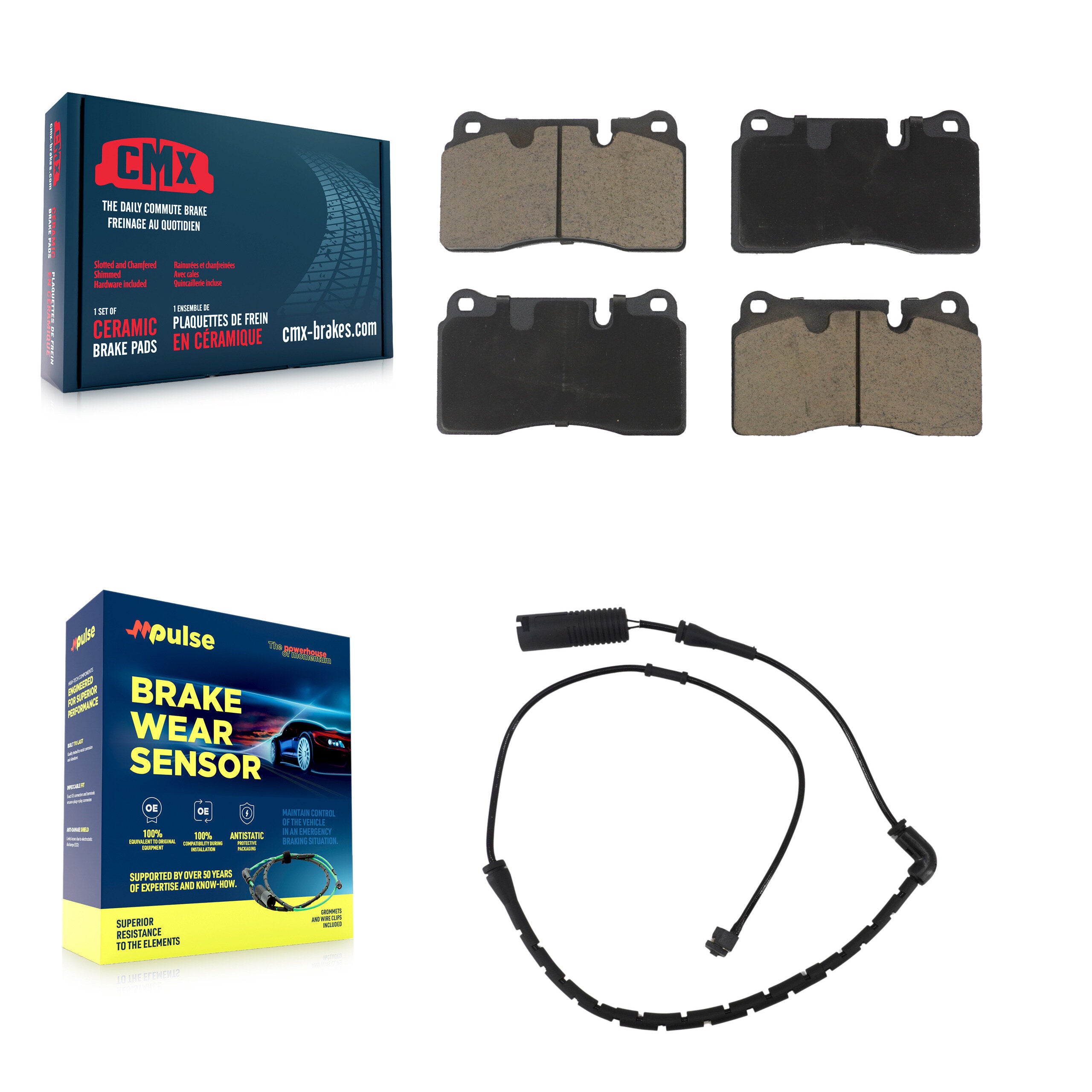 CMX KCW-100596 Disc Brake Pad for 2006-2009 Land Rover Range Rover - Front product image