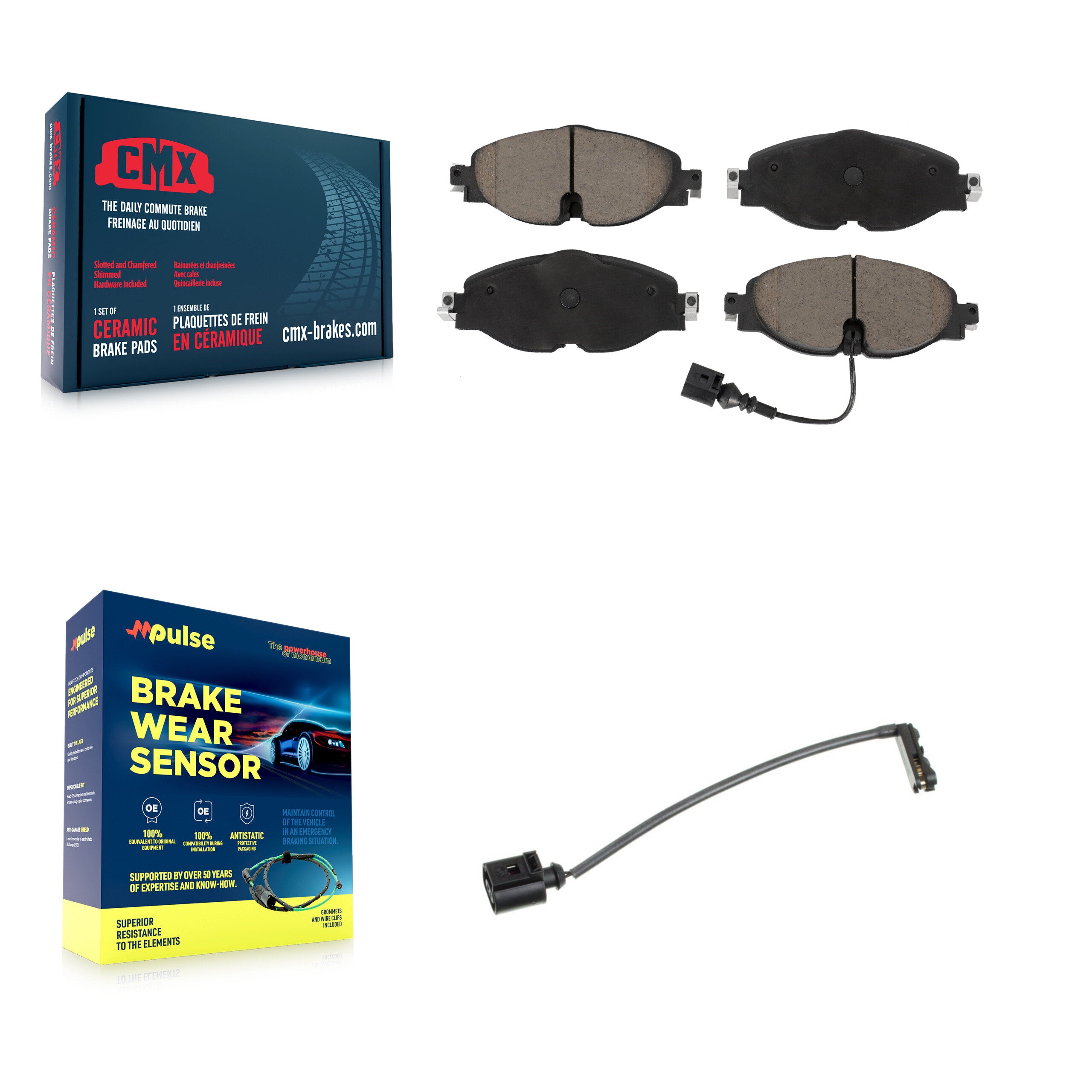 CMX KCW-100600 Disc Brake Pad for 2016 Audi TT Quattro - Front product image