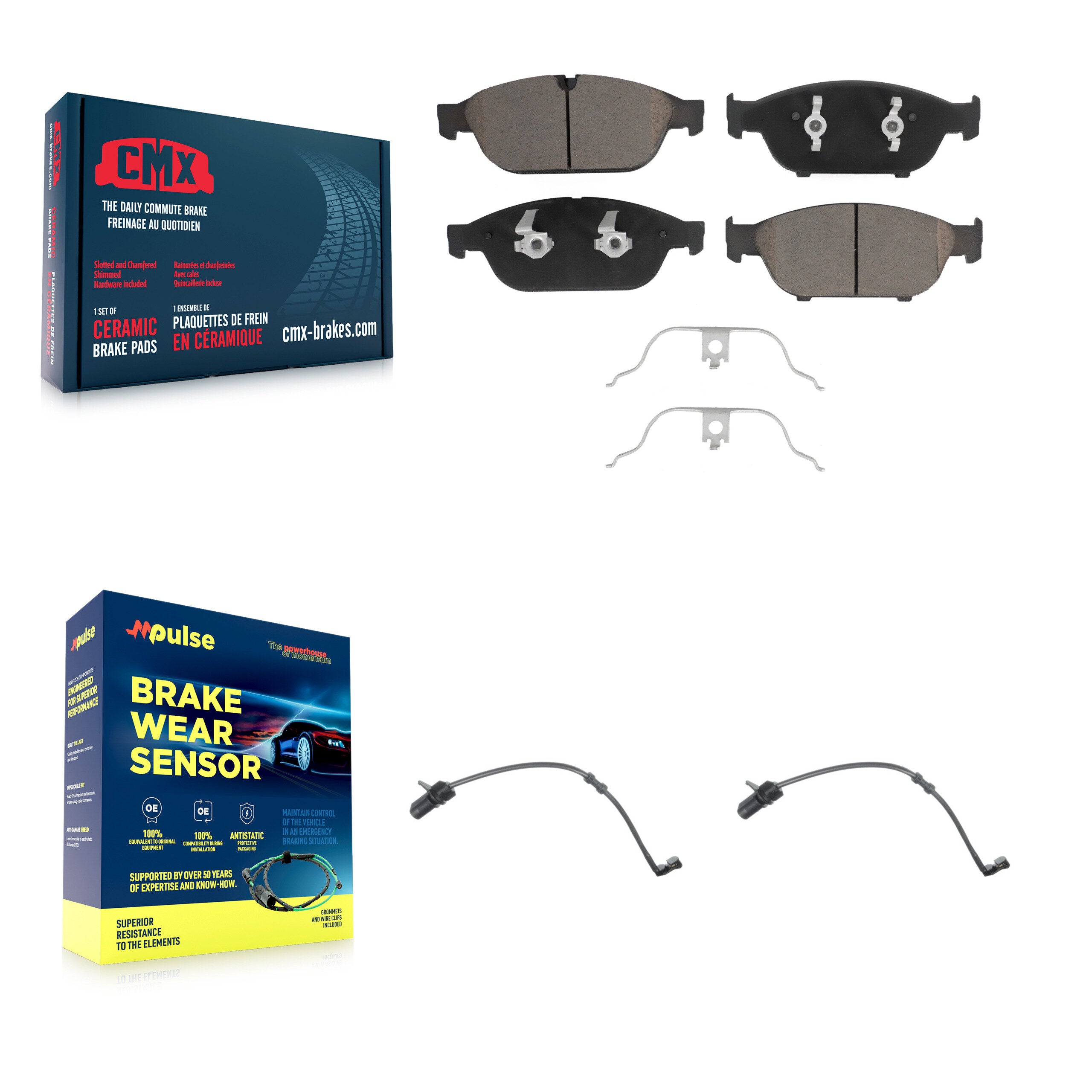 CMX KCW-100608 Disc Brake Pad for 2012-2018 Audi A8 Quattro, Audi A6, Audi A7 Quattro & more - Front product image