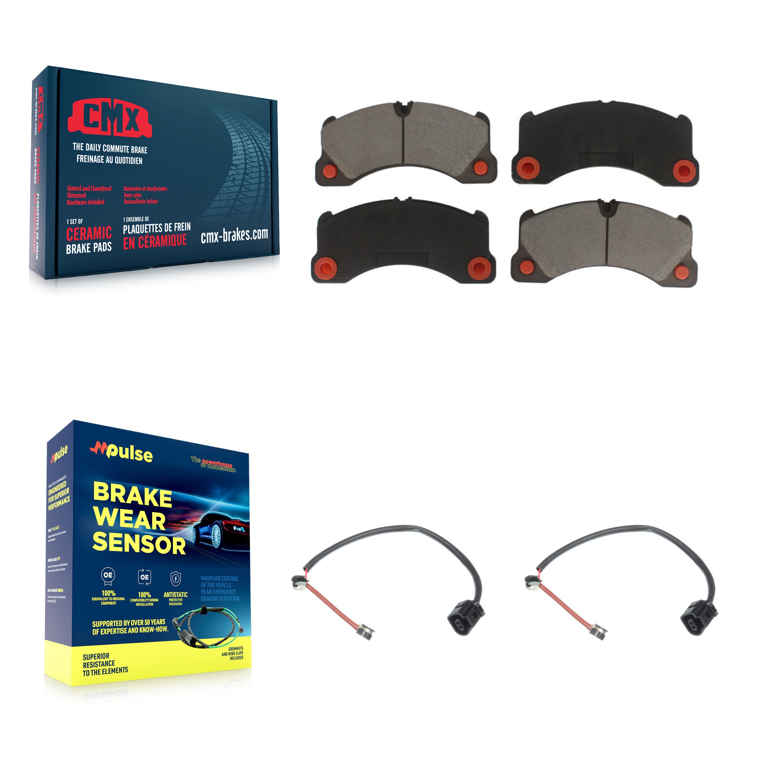 CMX KCW-100628 Disc Brake Pad for 2010-2011 Porsche Panamera - Front product image