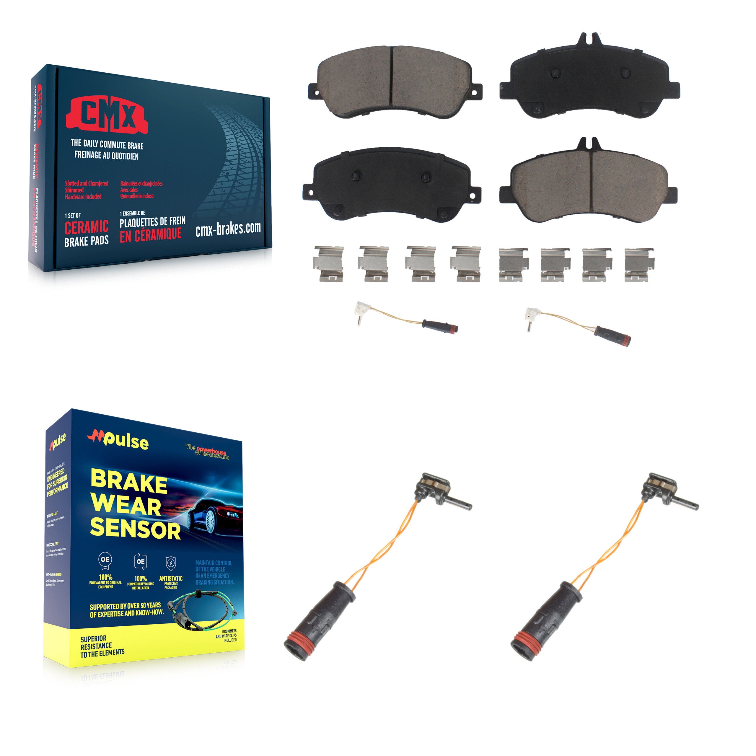 CMX KCW-100648 Disc Brake Pad for 2010-2015 Mercedes-Benz GLK250, Mercedes-Benz GLK350 - Front product image
