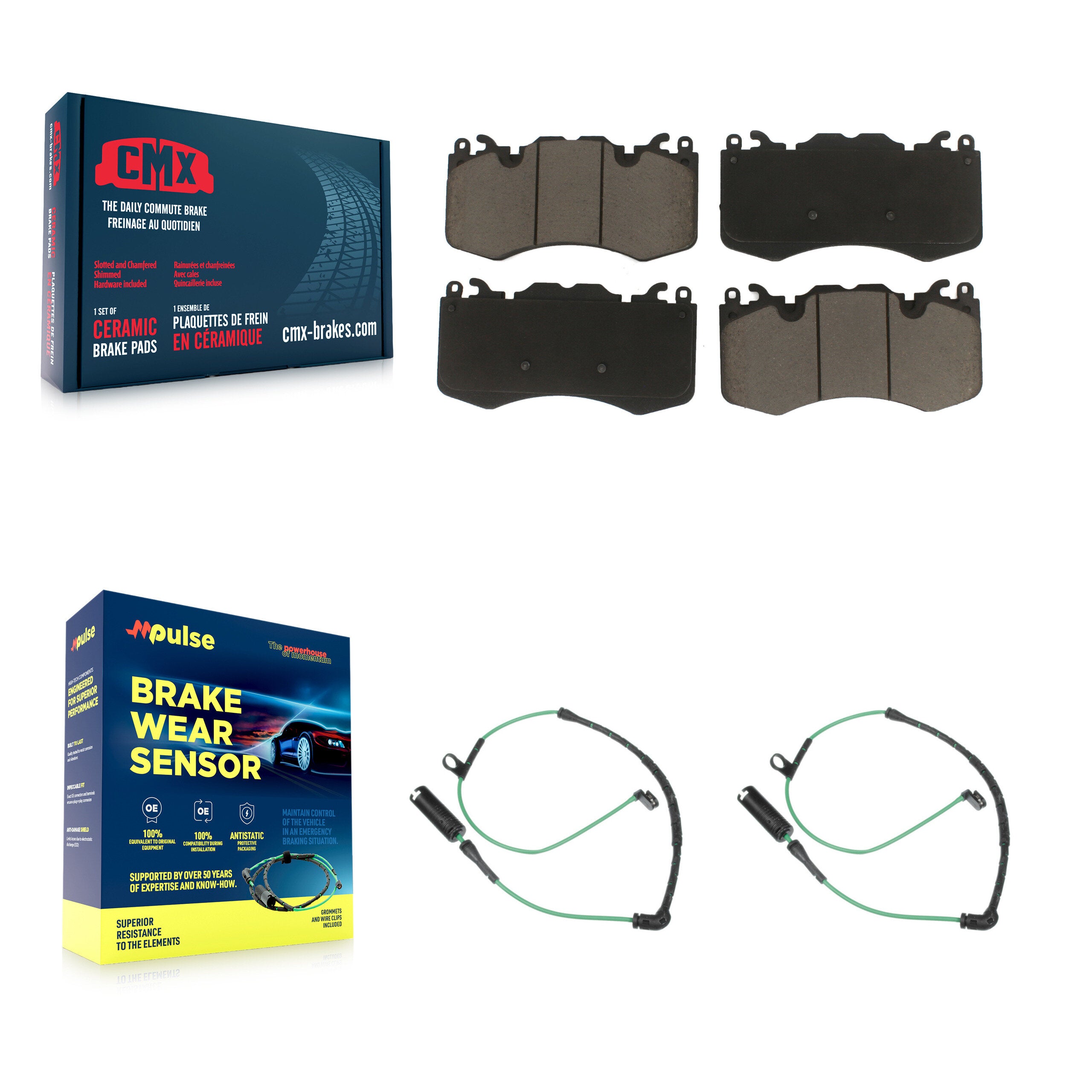 CMX KCW-100649 Disc Brake Pad for 2010-2012 Land Rover Range Rover - Front product image