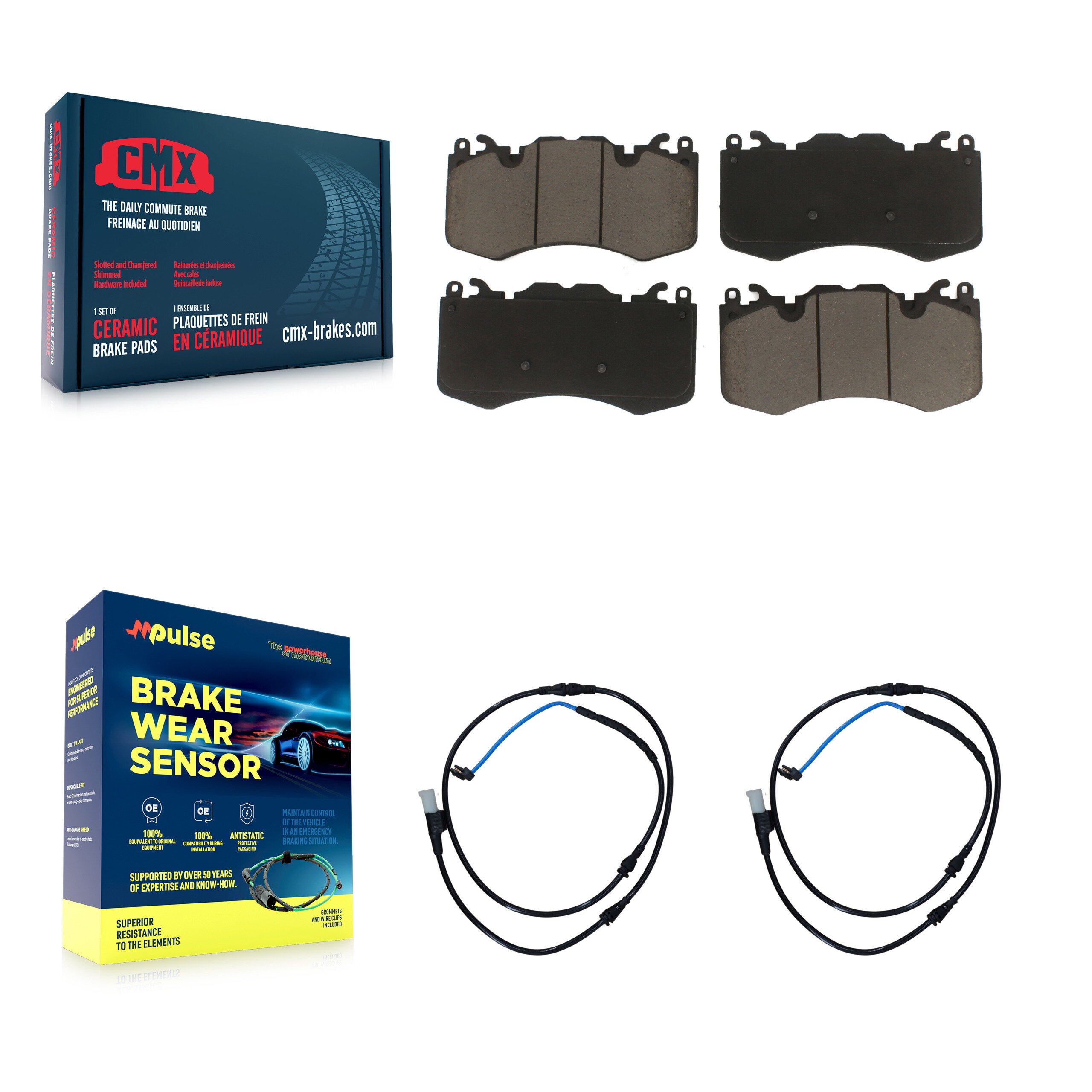 CMX KCW-100651 Disc Brake Pad for 2010-2013 Land Rover Range Rover Sport - Front product image