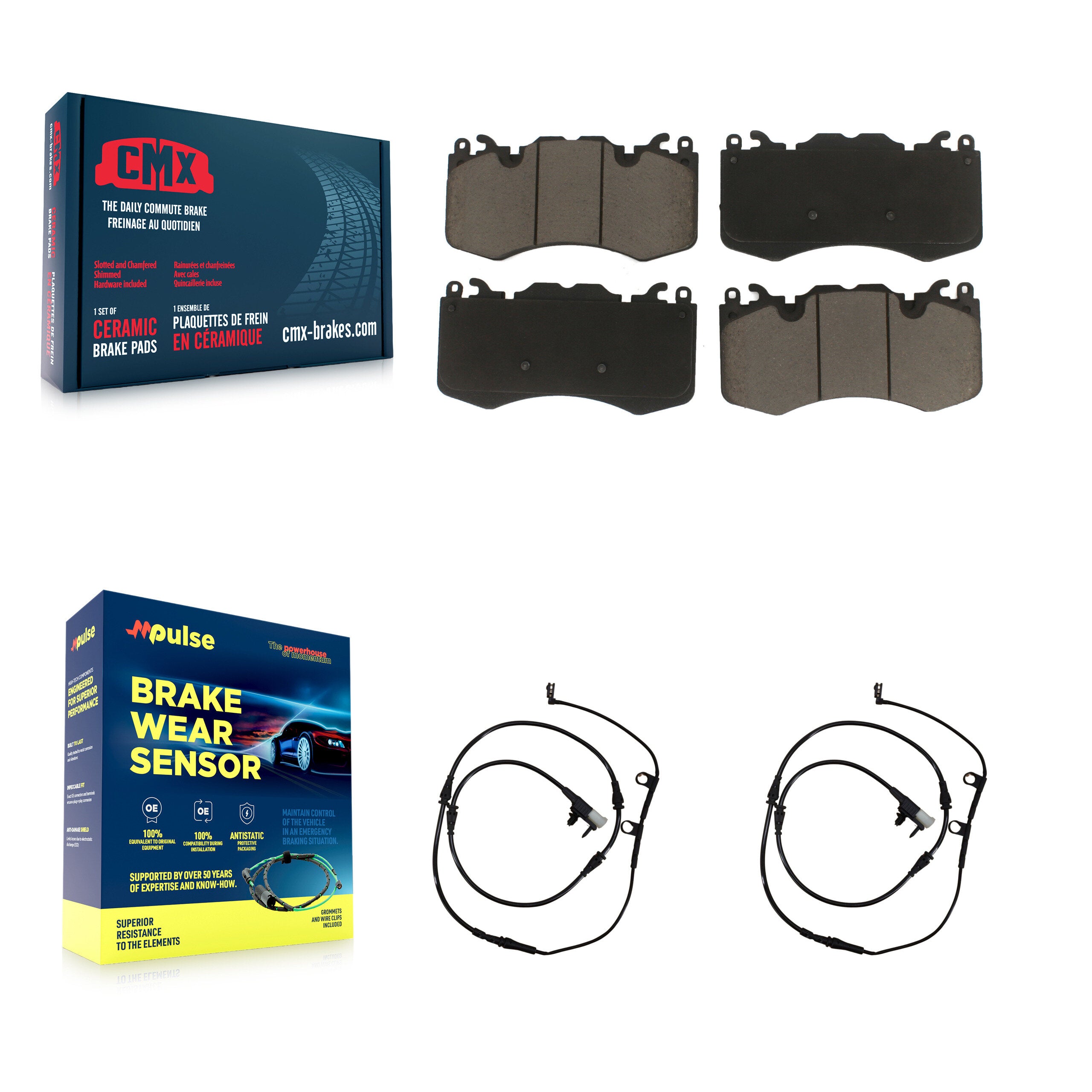 CMX KCW-100653 Disc Brake Pad for 2013-2019 Land Rover Range Rover Sport, Land Rover Range Rover - Front product image
