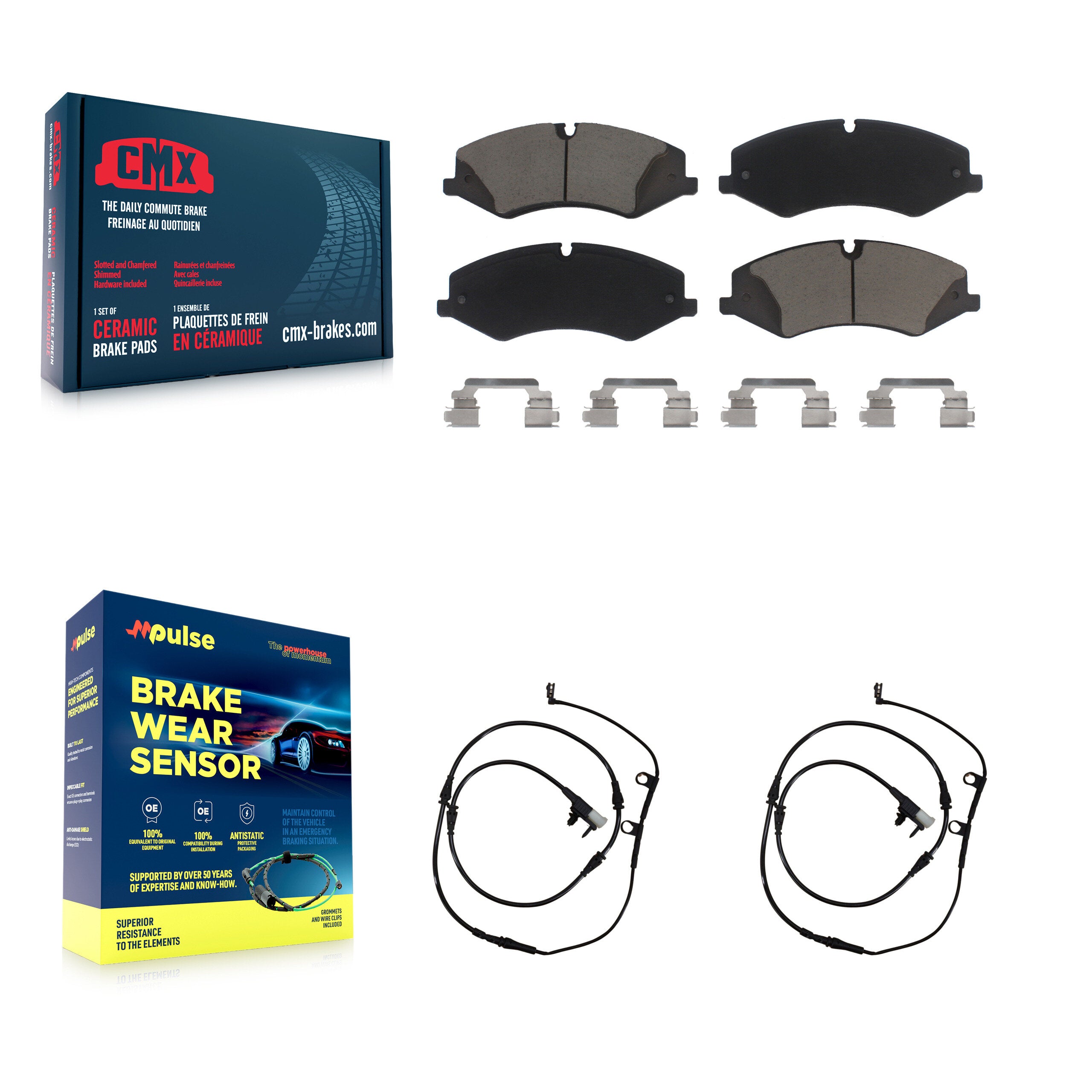 CMX KCW-100656 Disc Brake Pad for 2016-2017 Land Rover Range Rover, Land Rover Range Rover Sport - Front product image