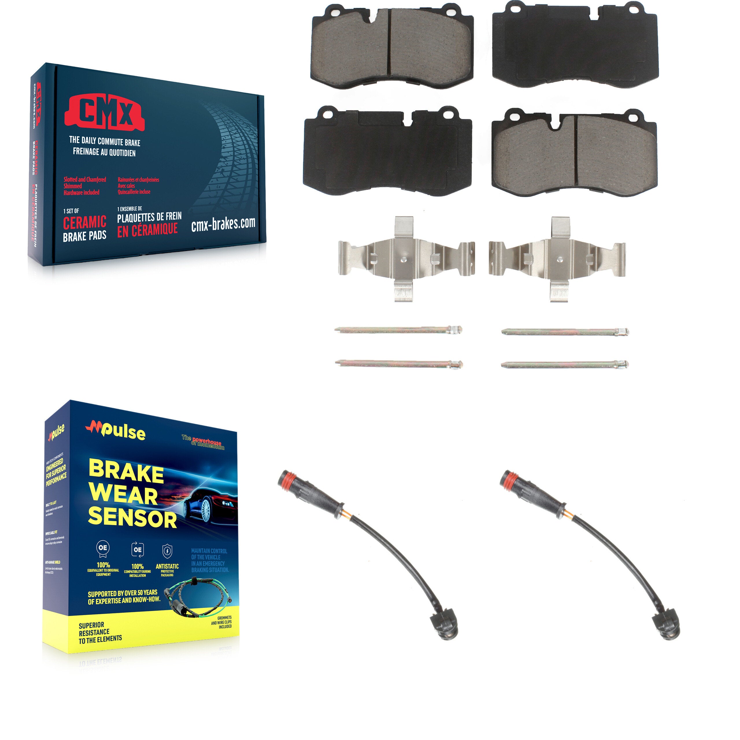 CMX KCW-100659 Disc Brake Pad for 2007-2014 Mercedes-Benz CL600, Mercedes-Benz S350, Mercedes-Benz S550 & more - Front product image