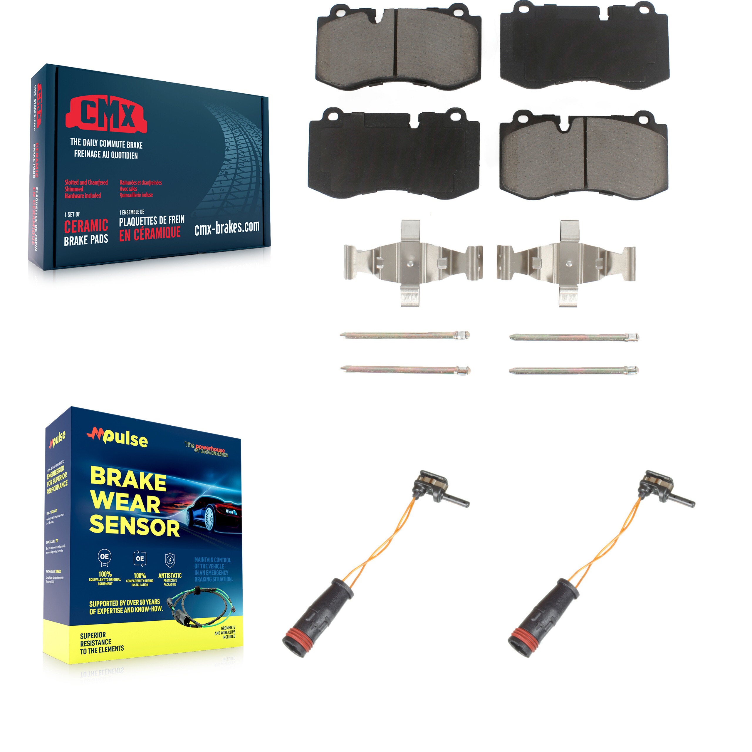 CMX KCW-100660 Disc Brake Pad for 2007-2014 Mercedes-Benz S350, Mercedes-Benz CL550, Mercedes-Benz SL550 - Front product image