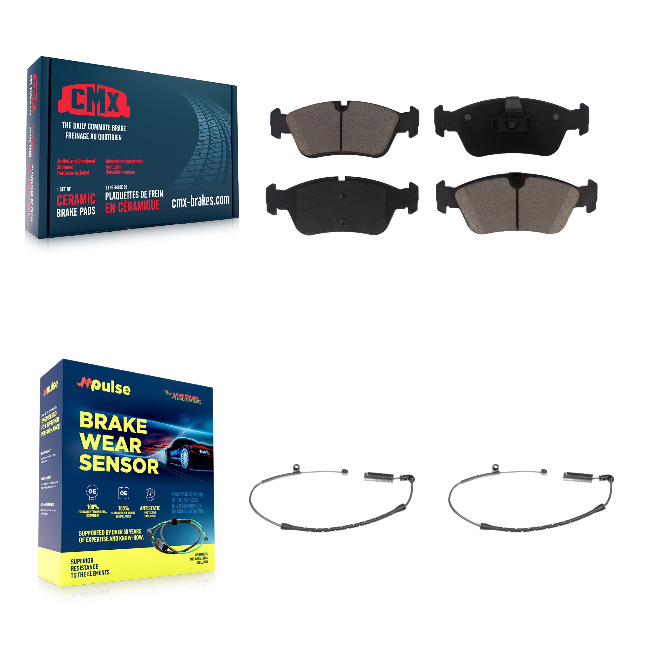 CMX KCW-100671 Disc Brake Pad for 1999-2008 BMW Z4, BMW 320i, BMW 325Ci & more - Front product image