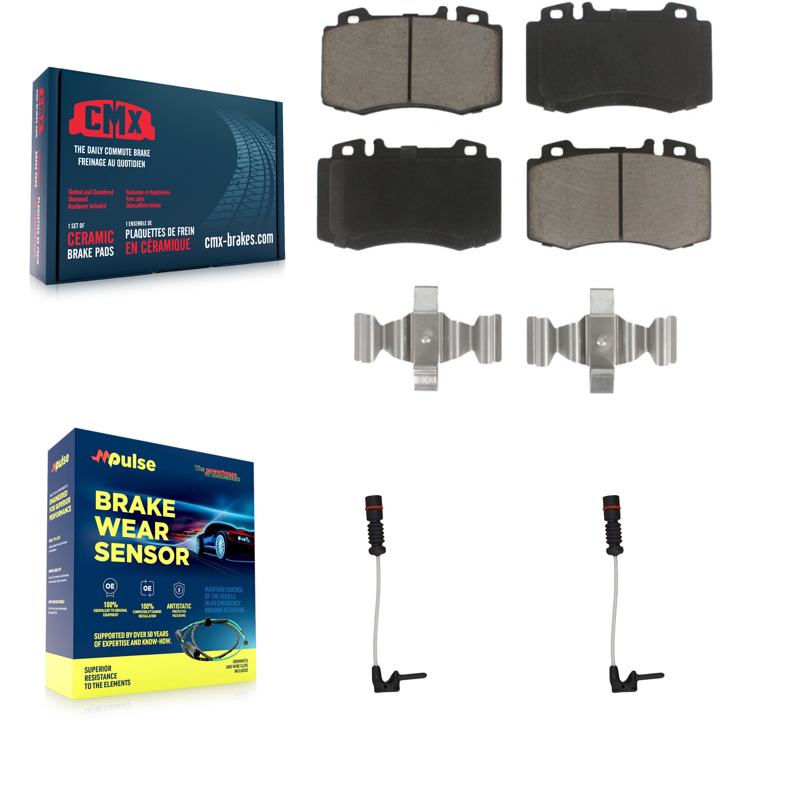 CMX KCW-100674 Disc Brake Pad for 1995-2006 Mercedes-Benz S600, Mercedes-Benz CL500, Mercedes-Benz SL500 & more - Front product image