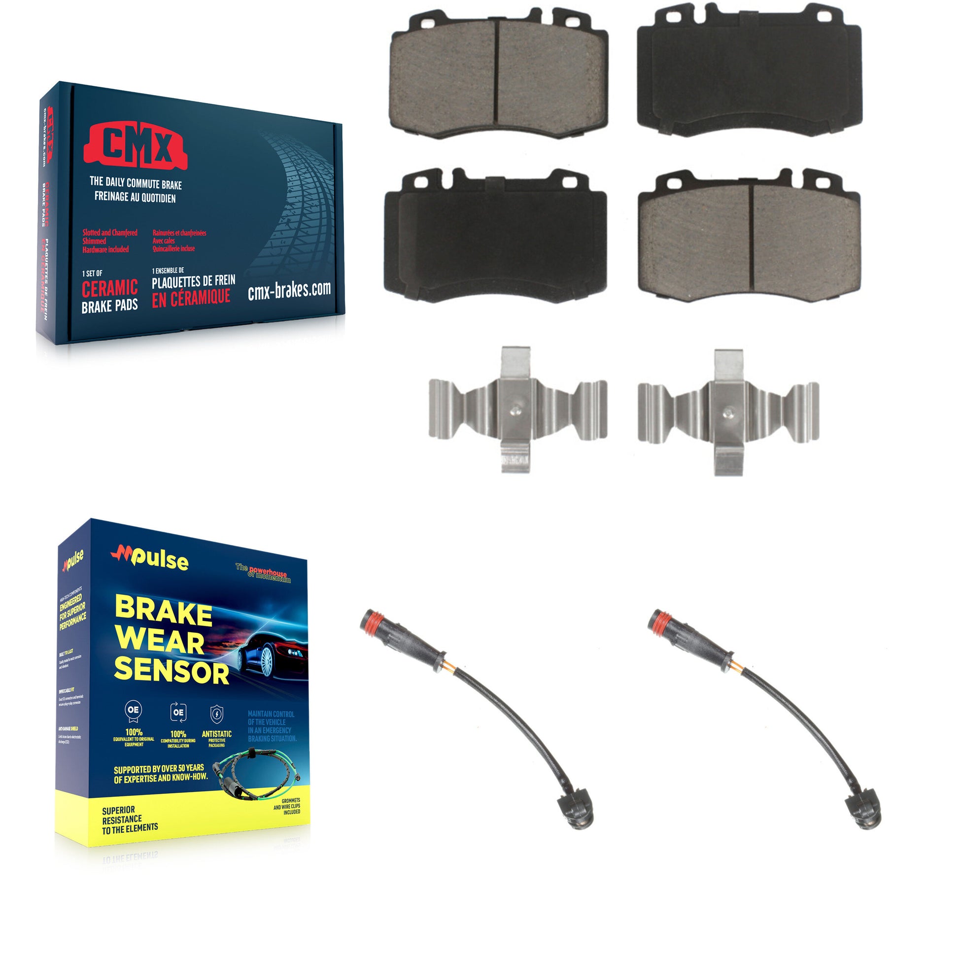 CMX KCW-100675 Disc Brake Pad for 2003-2010 Mercedes-Benz SLK55 AMG, Mercedes-Benz SL500 - Front product image