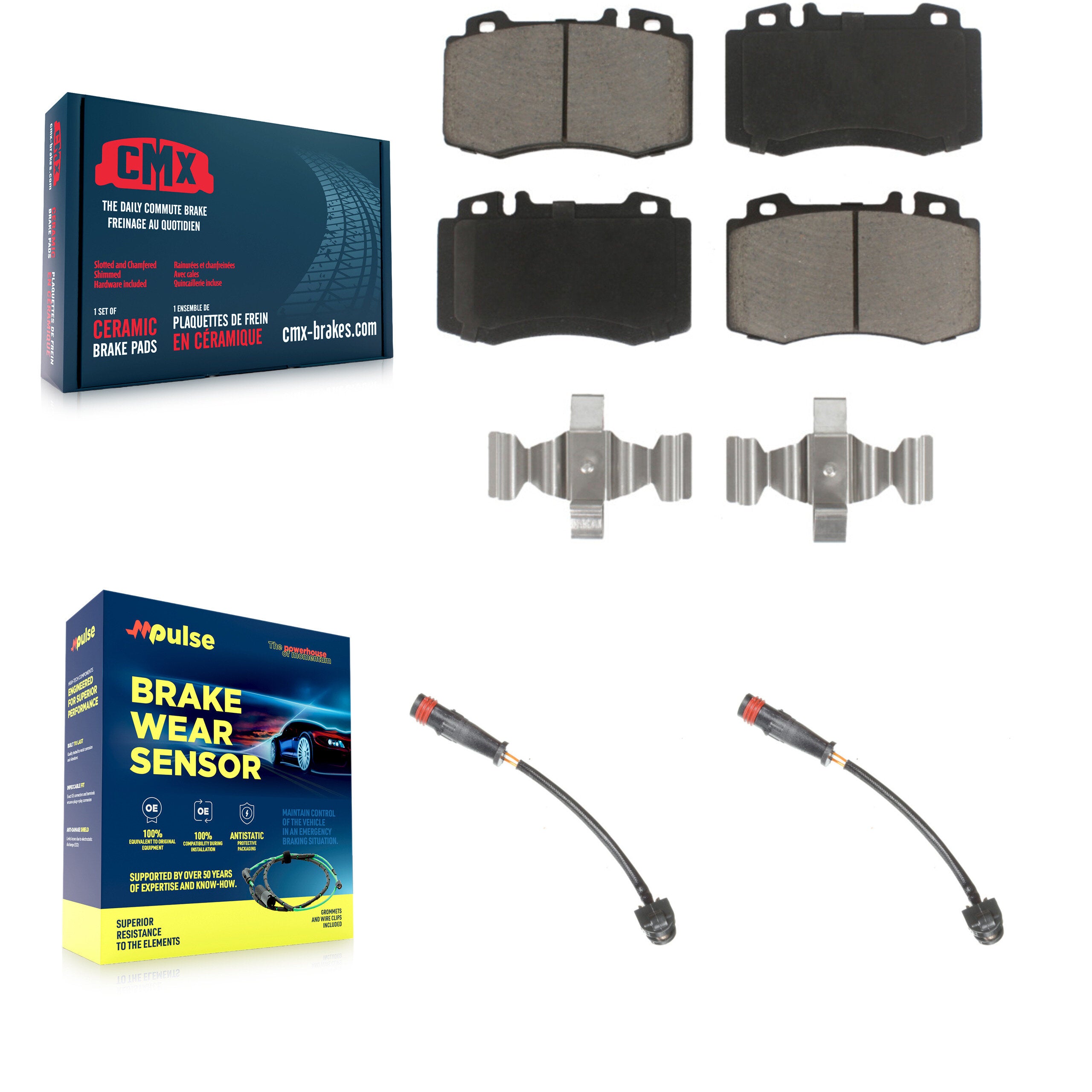 CMX KCW-100675 Disc Brake Pad for 2003-2010 Mercedes-Benz SLK55 AMG, Mercedes-Benz SL500 - Front product image