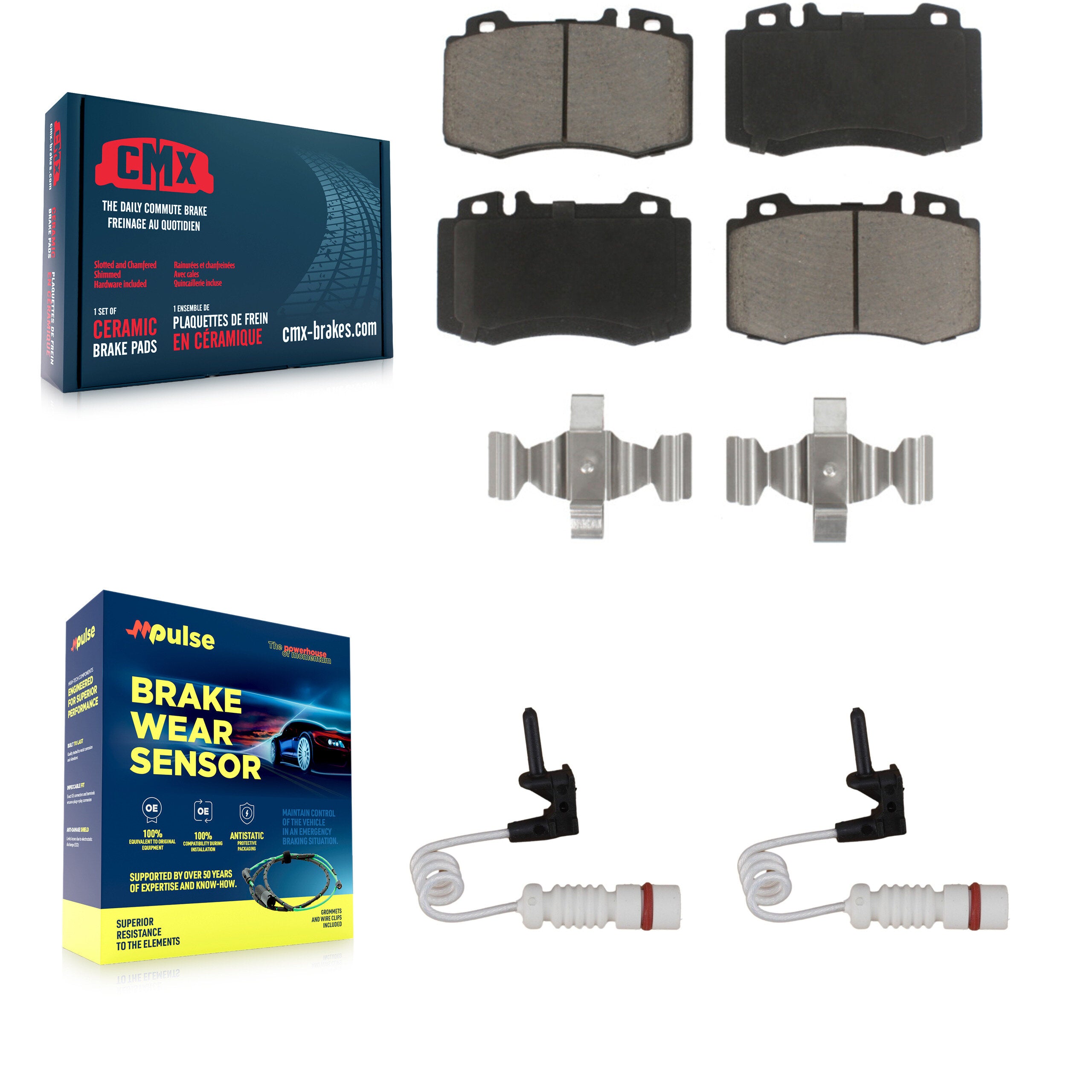 CMX KCW-100678 Disc Brake Pad for 2000-2005 Mercedes-Benz ML500, Mercedes-Benz ML55 AMG, Mercedes-Benz ML430 - Front product image
