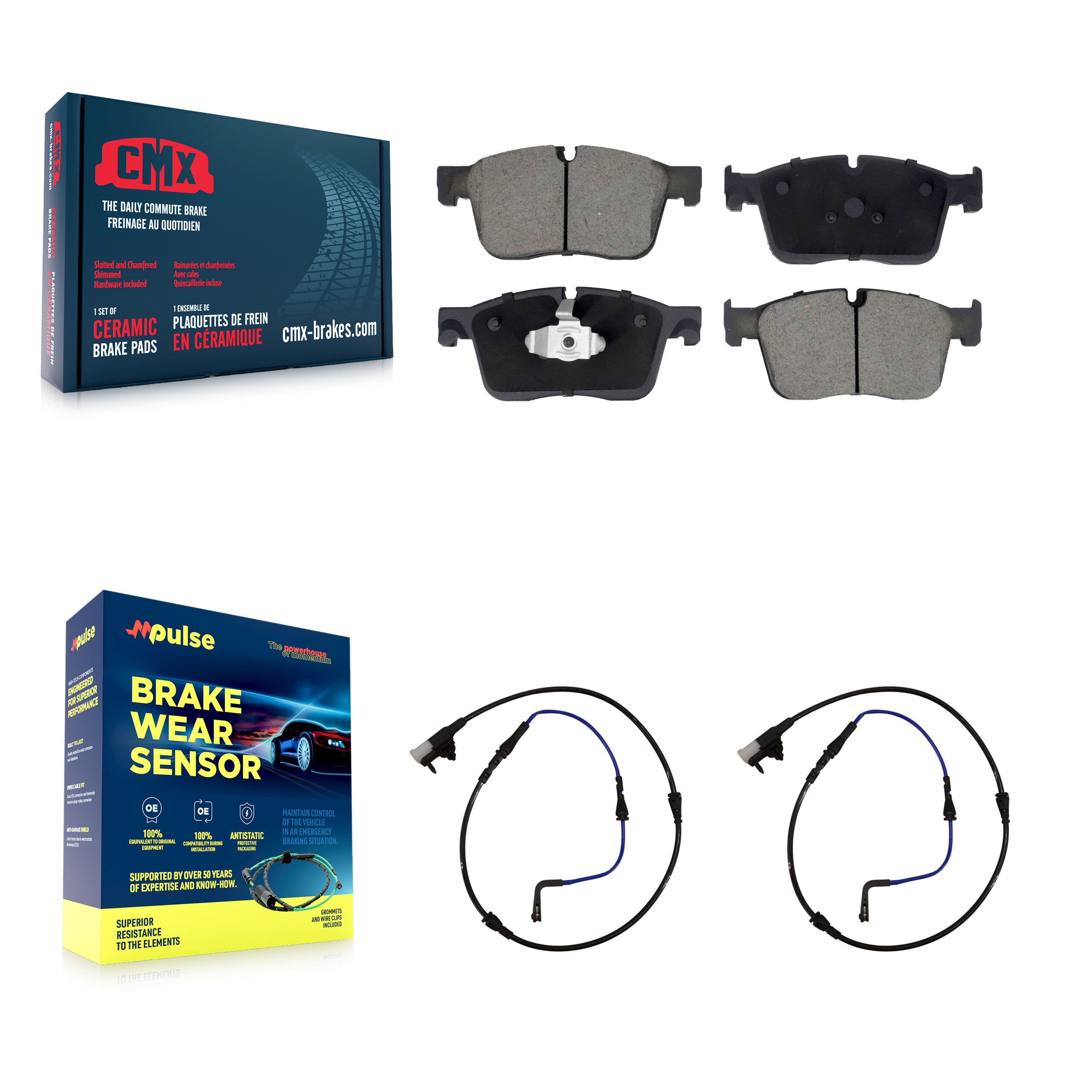 CMX KCW-100692 Disc Brake Pad for 2016-2020 Jaguar XE, Jaguar XF - Front product image