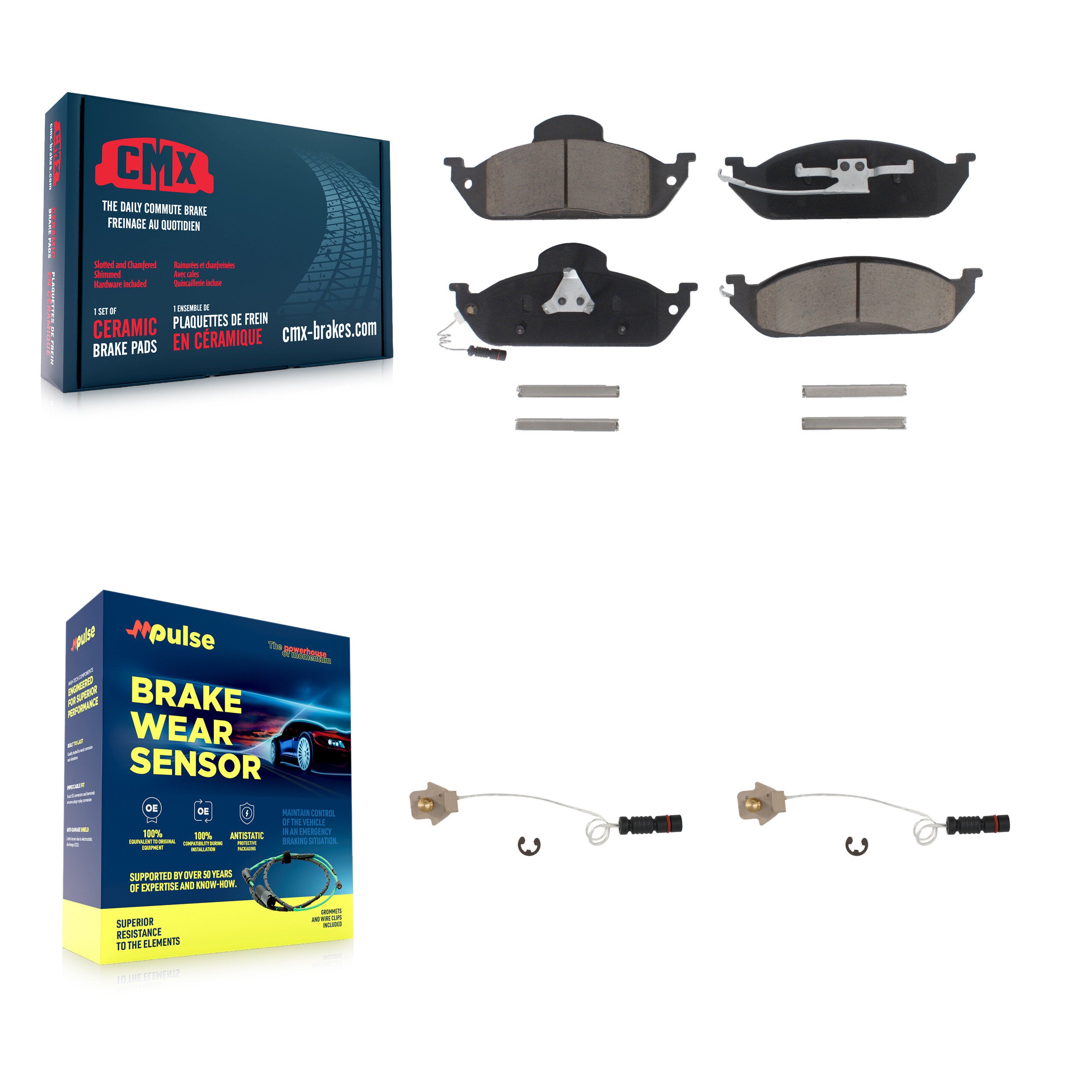 CMX KCW-100703 Disc Brake Pad for 1998-2005 Mercedes-Benz ML320, Mercedes-Benz ML350, Mercedes-Benz ML430 - Front product image