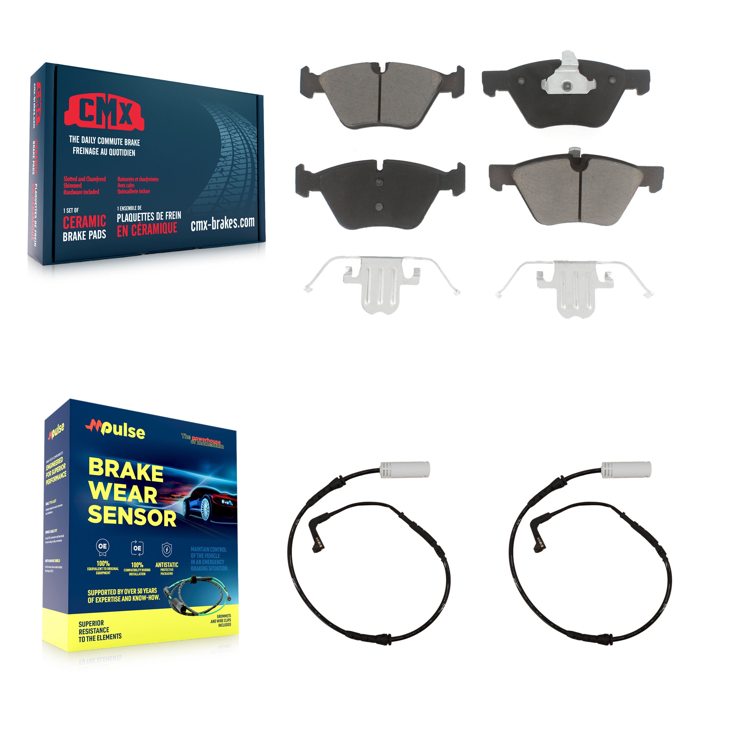 CMX KCW-100710 Disc Brake Pad for 2006-2010 BMW 128i, BMW 328i, BMW 323i & more - Front product image