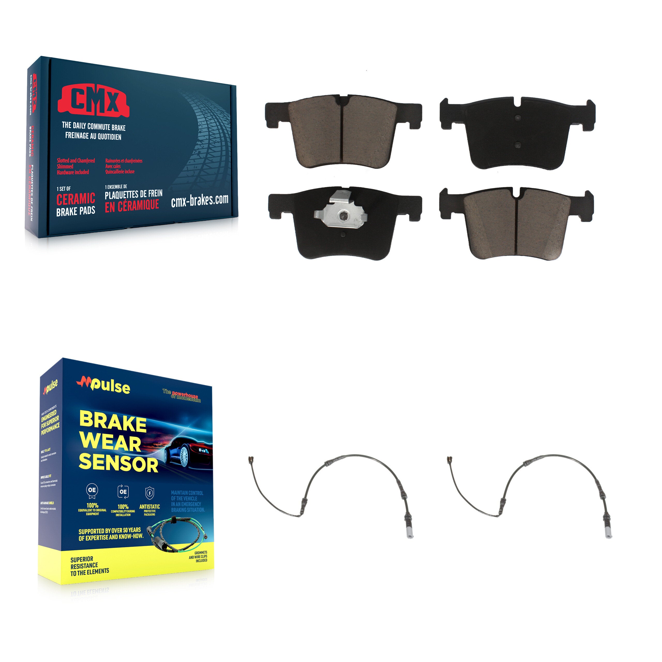 CMX KCW-100718 Disc Brake Pad for 2012-2021 BMW 430i, BMW 230i, BMW 230i xDrive & more - Front product image