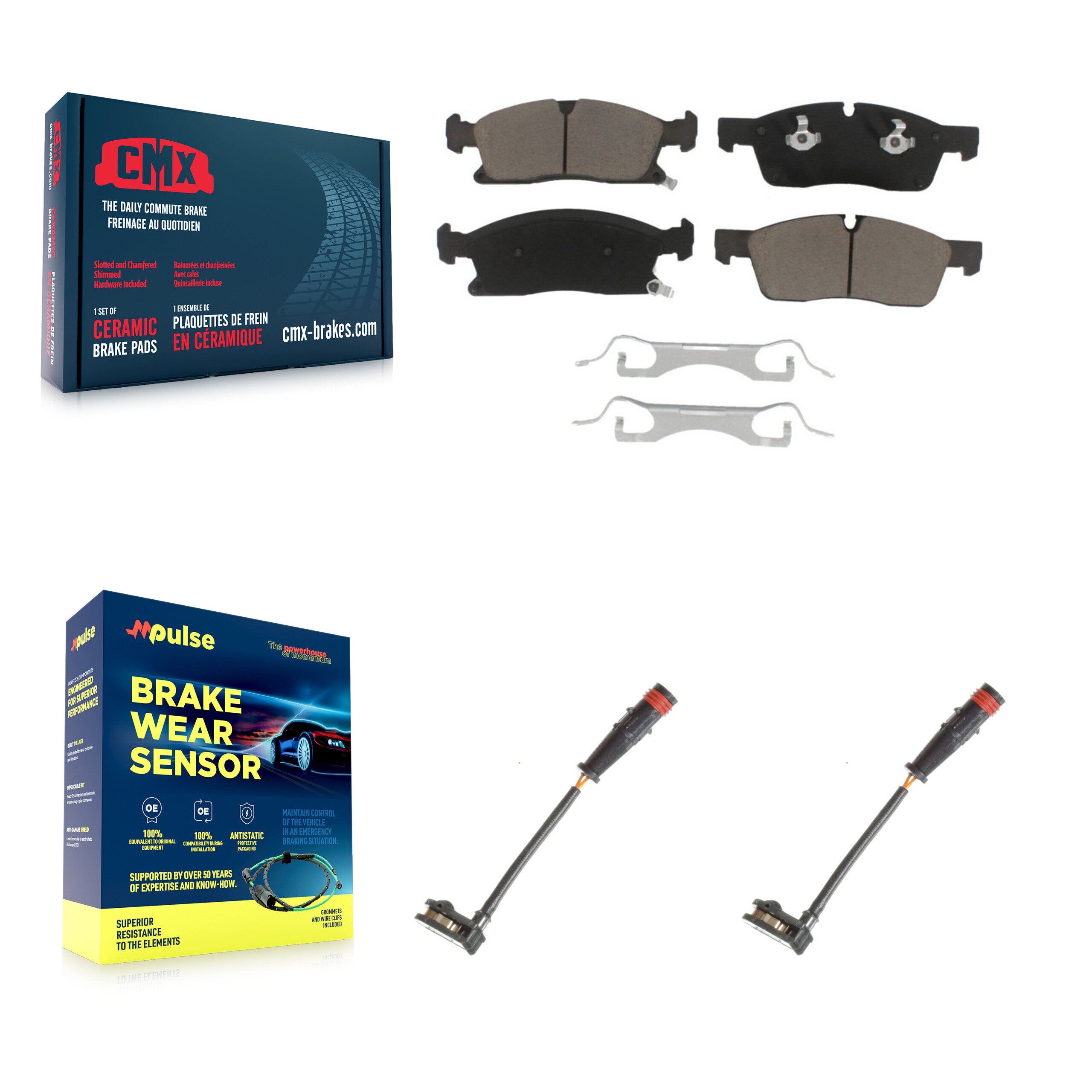 CMX KCW-100722 Disc Brake Pad for 2012-2018 Mercedes-Benz GLE400, Mercedes-Benz GLE350, Mercedes-Benz ML350 - Front product image
