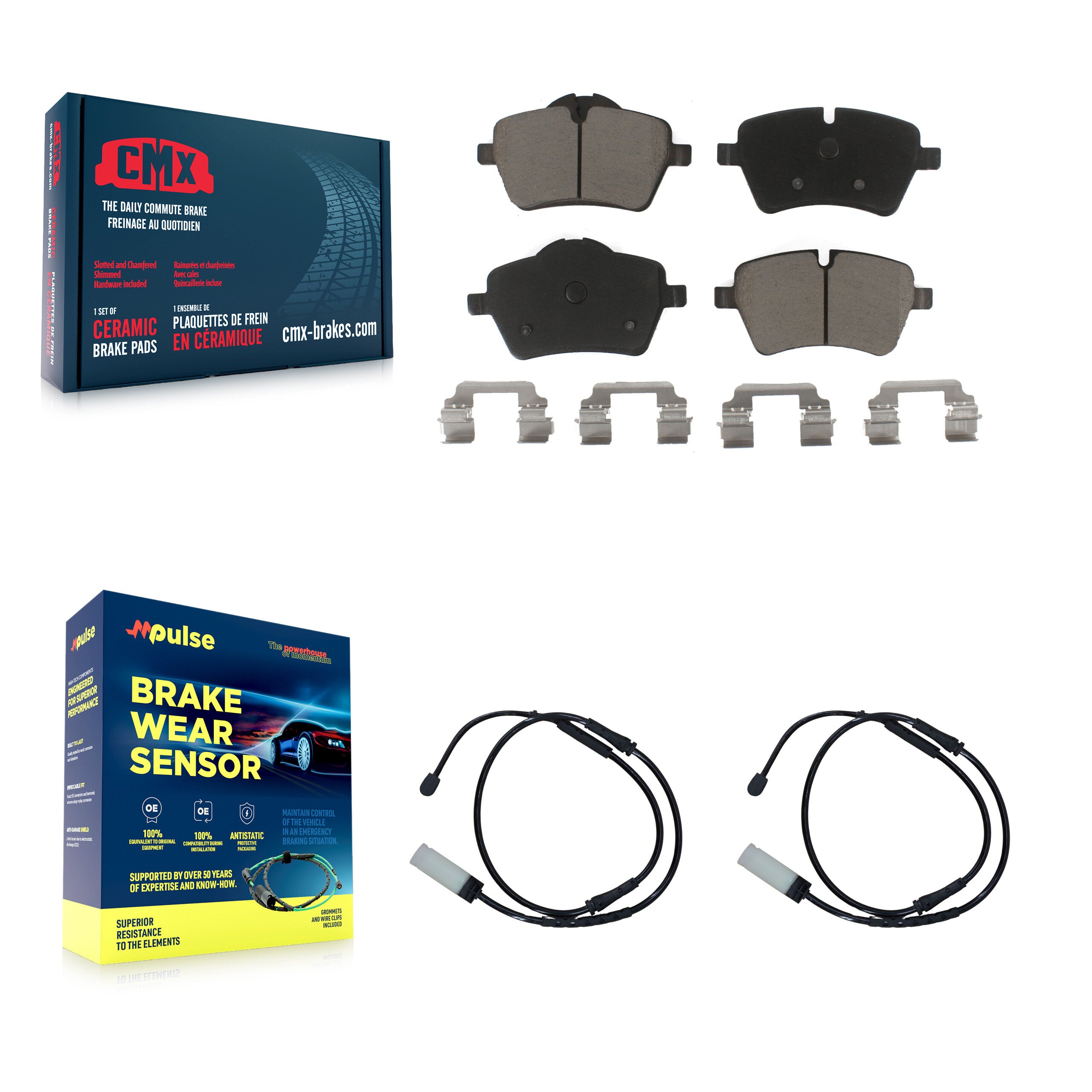 CMX KCW-100724 Disc Brake Pad for 2011-2016 Mini Cooper Countryman, Mini Cooper Paceman - Front product image