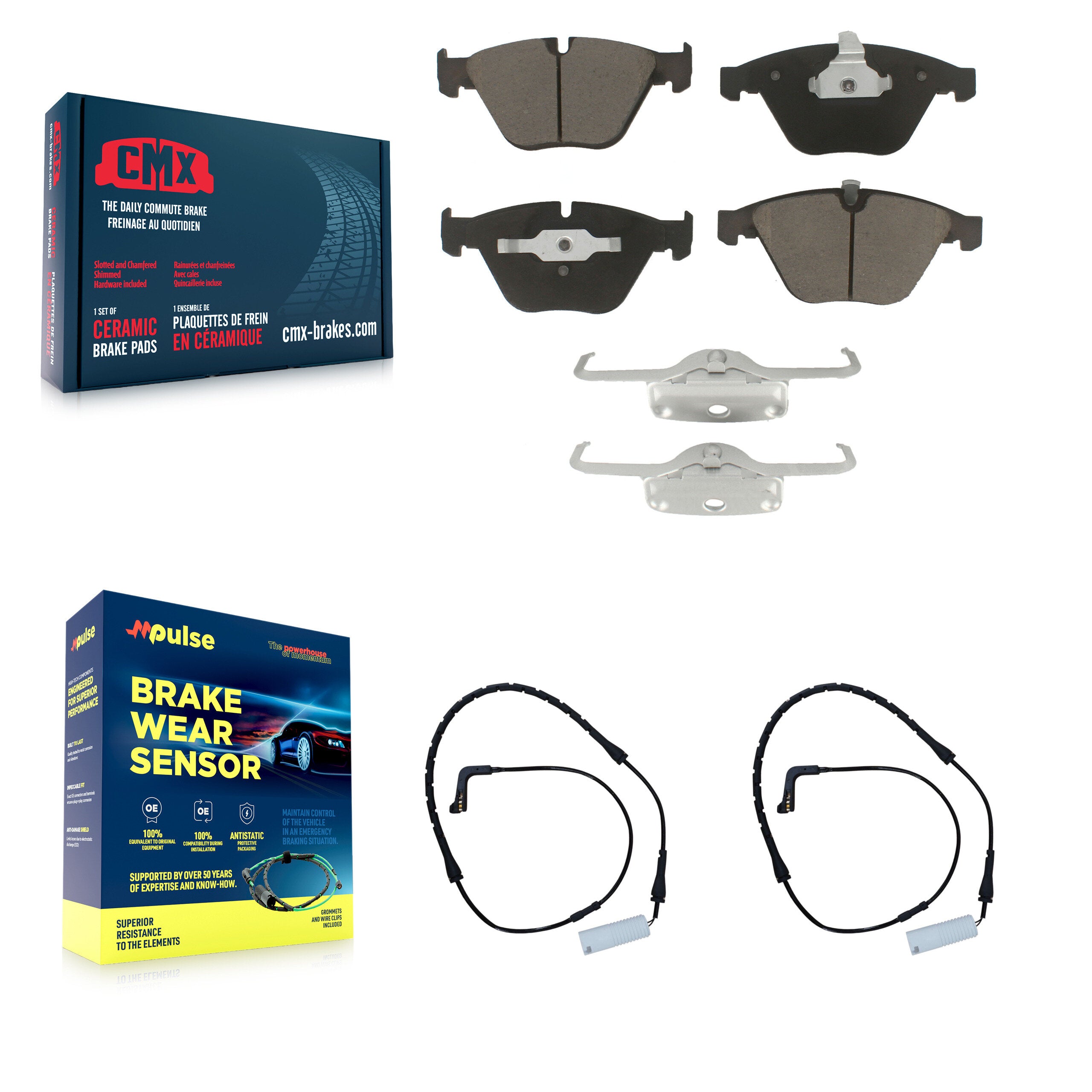 CMX KCW-100725 Disc Brake Pad for 2002-2008 BMW 750i, BMW 750Li, BMW 760i & more - Front product image