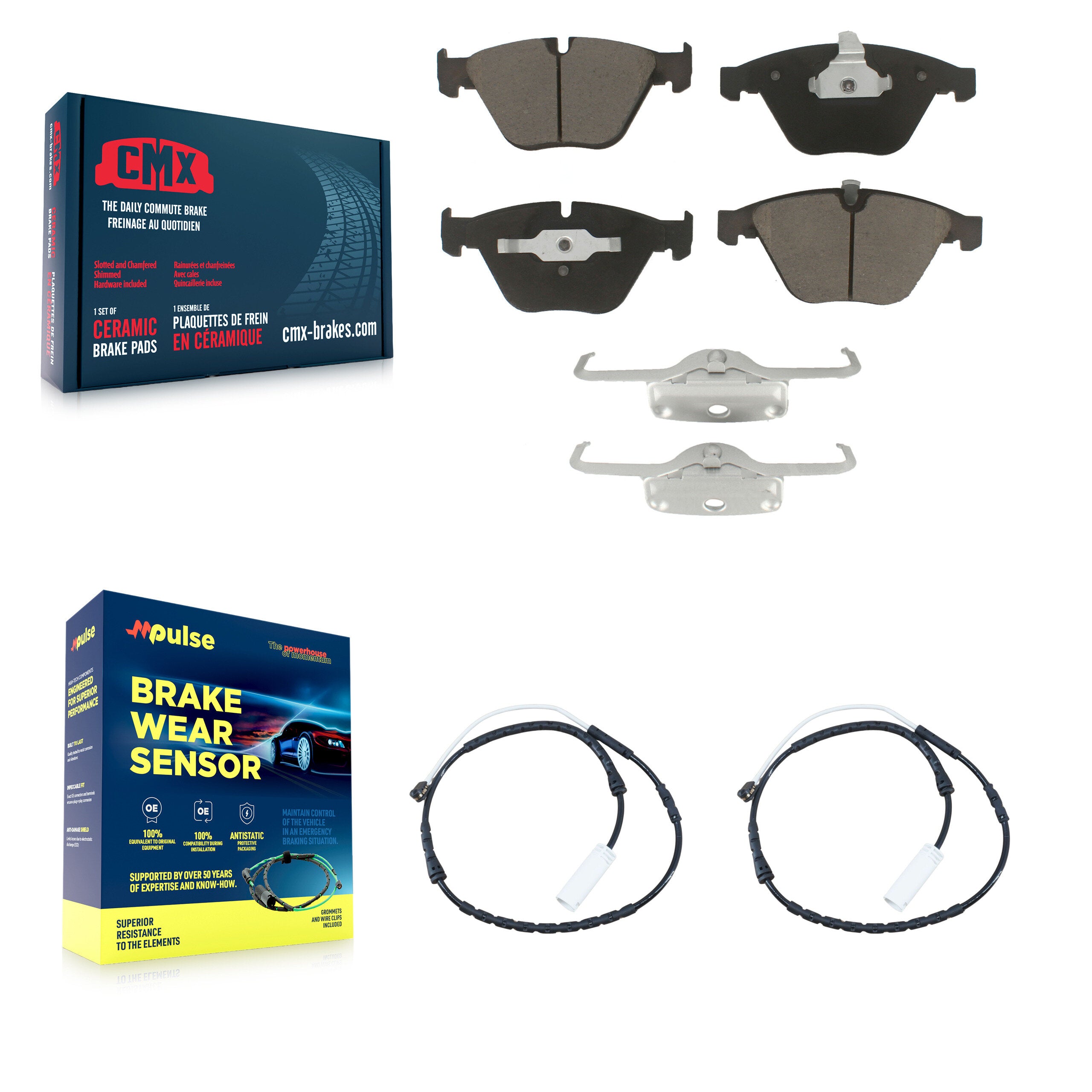 CMX KCW-100726 Disc Brake Pad for 2011-2013 BMW X1, BMW 328i xDrive, BMW 335i xDrive - Front product image