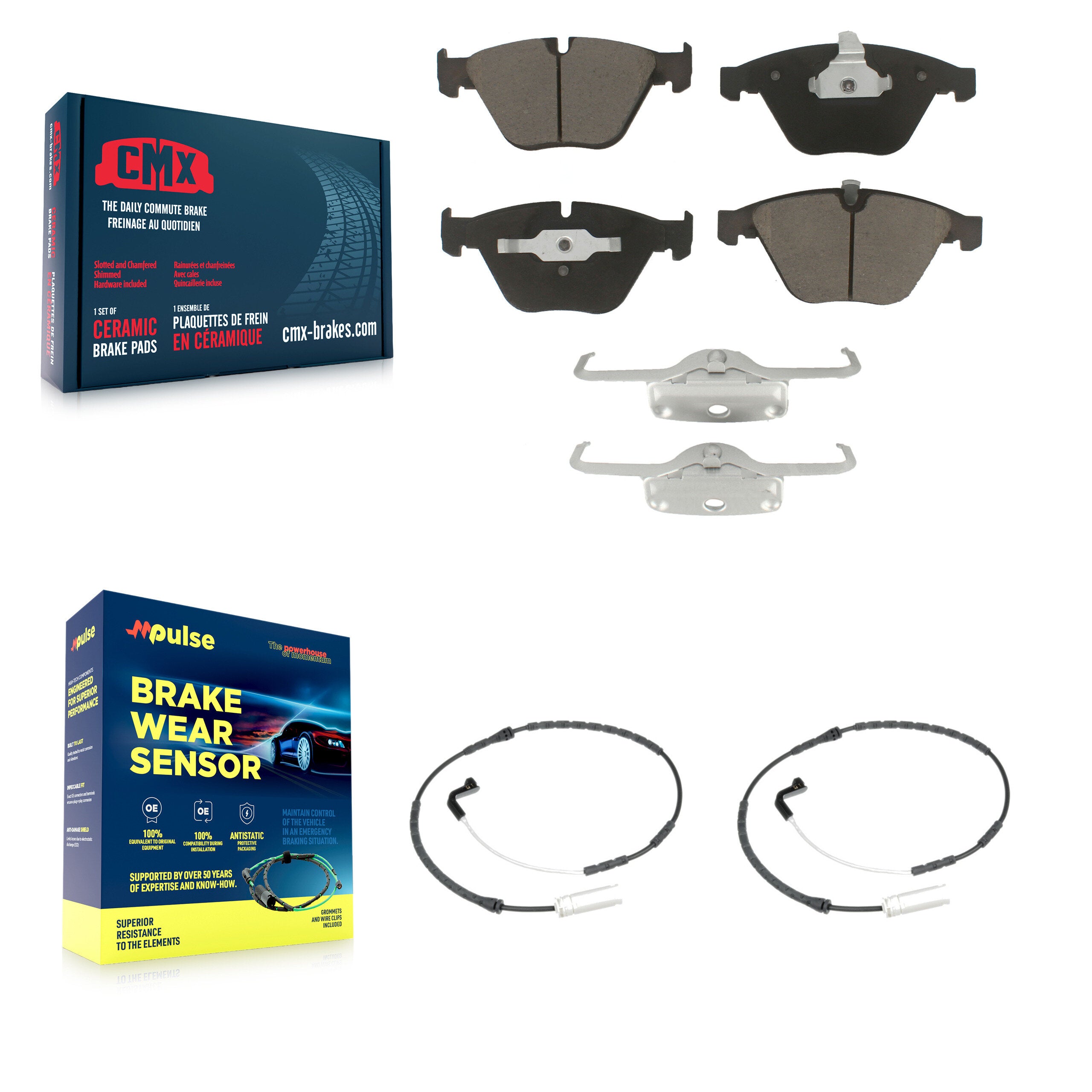 CMX KCW-100729 Disc Brake Pad for 2009-2010 BMW 328i xDrive, BMW 335i xDrive - Front product image