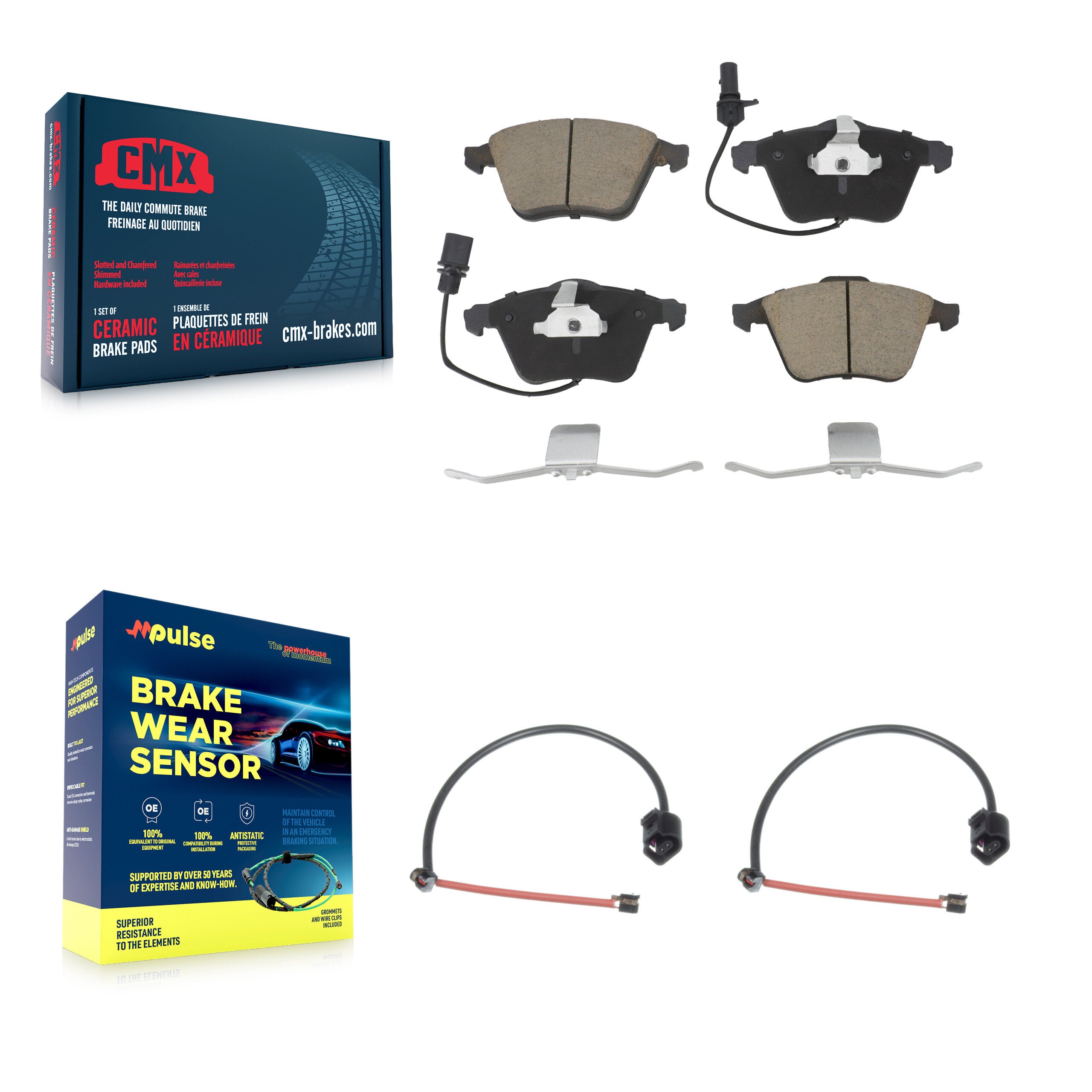 CMX KCW-100739 Disc Brake Pad for 2012-2013 Audi TT Quattro - Front product image