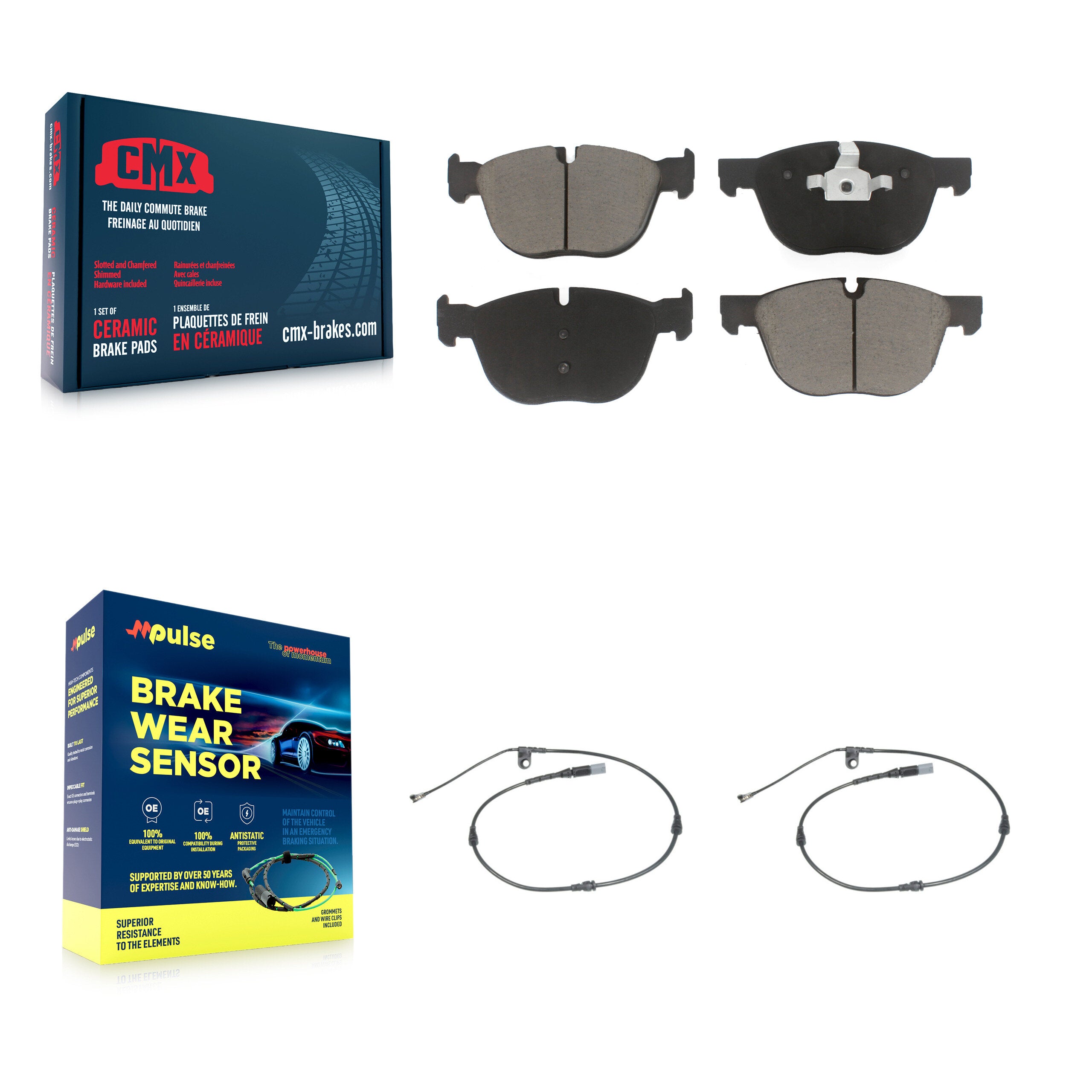 CMX KCW-100743 Disc Brake Pad for 2011-2019 BMW X6, BMW X5 - Front product image
