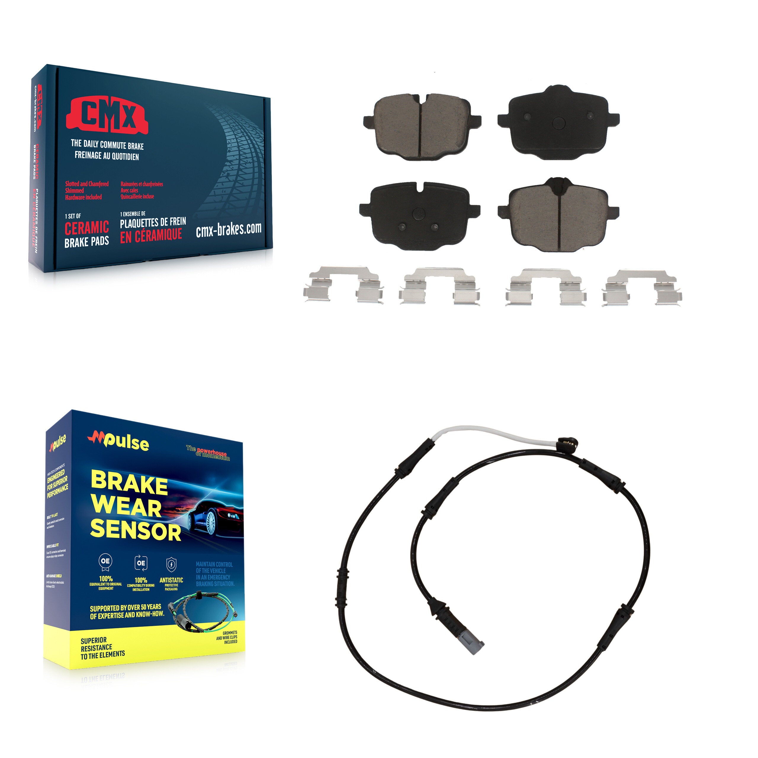 CMX KCW-100765 Disc Brake Pad for 2012-2019 BMW M6 Gran Coupe, BMW M6, BMW M5 - Rear product image