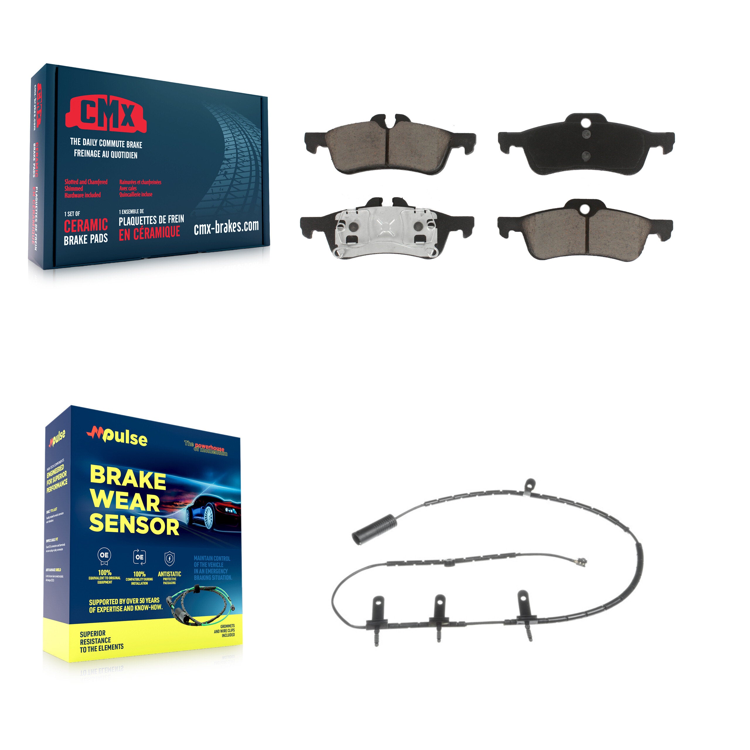 CMX KCW-100771 Disc Brake Pad for 2002-2008 Mini Cooper - Rear product image